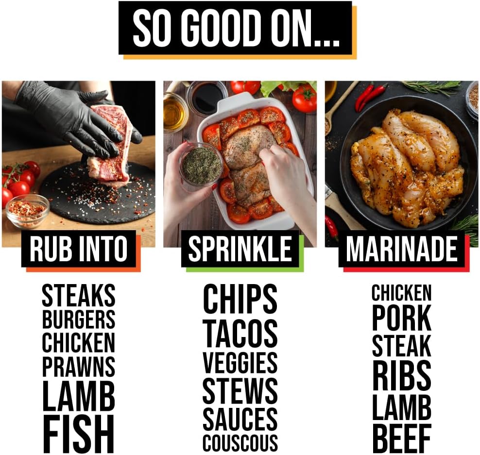 SPICE "N" TICE - The Ultimate Spice, Seasoning & Marinade BBQ Rub Grill Gift Set 5