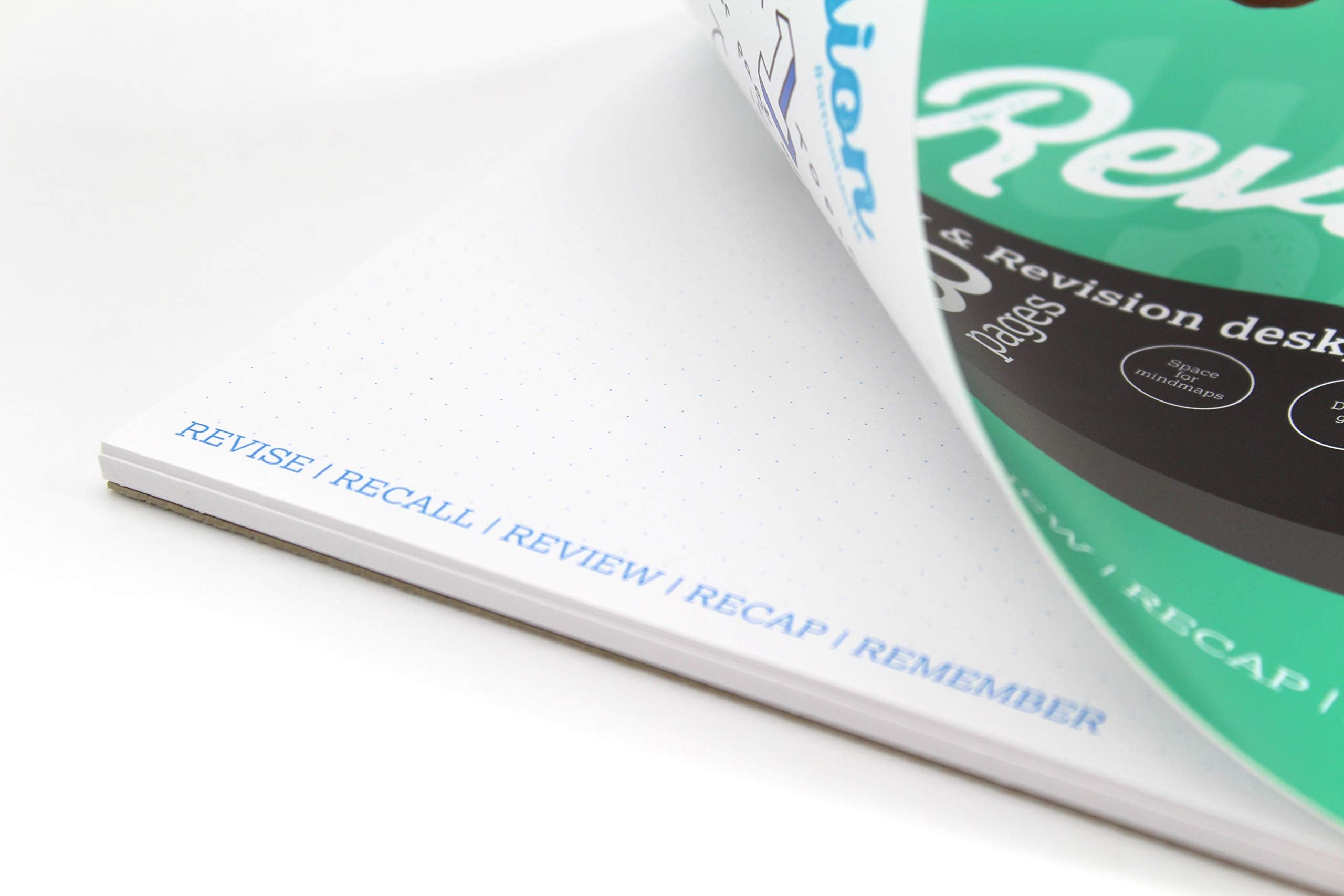 Silvine Luxpad Gluebound Desk Pad - 48 Pages Revision & Study | 360 x 230mm | White