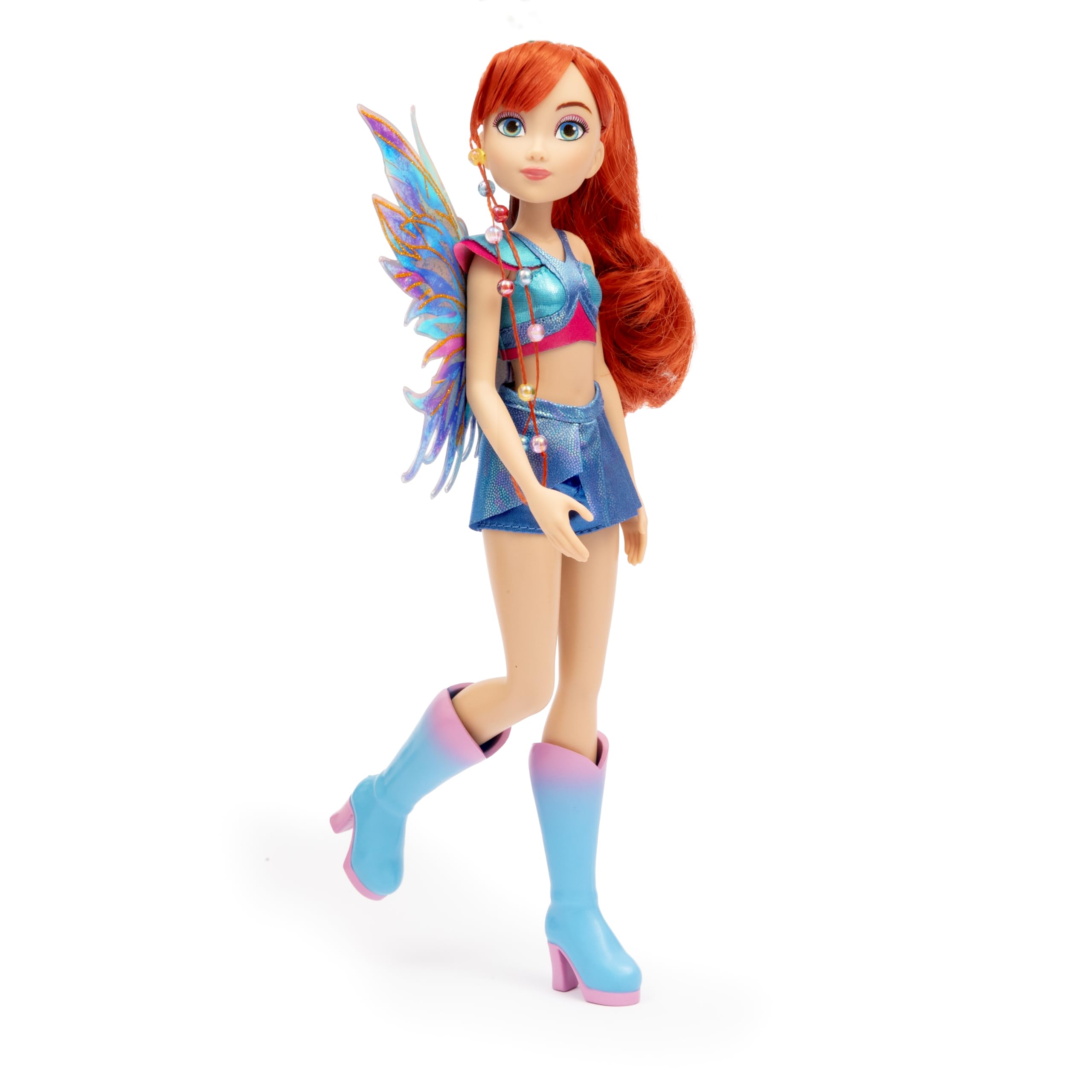 Winx Club Bloom Fairy Doll - 26 cm, Articulated Joints, Removable Glitter Wings | Ages 4+ 4