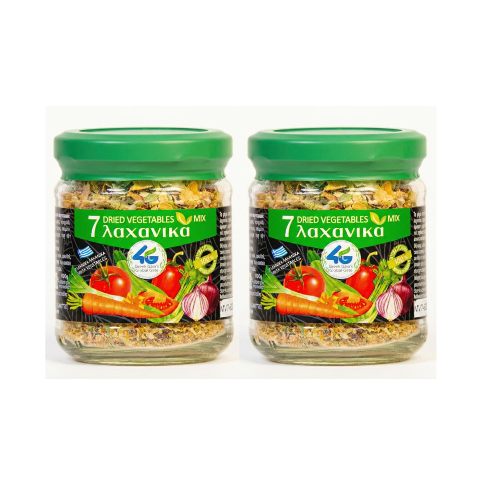 4G Greek Gaia's Global Gate 7 Dried Vegetables Mix - 2 x 70g Packs (140g Total) 1