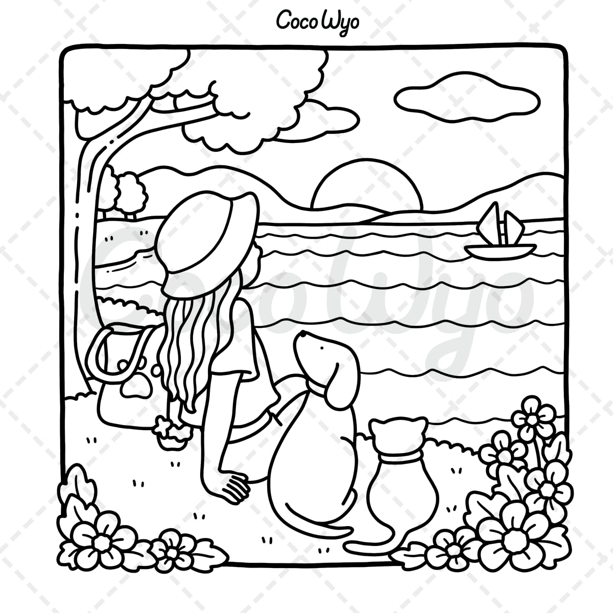 Coco Wyo Girl Moments Coloring Book - Cute Cozy Daily Activities | Paperback | English 5