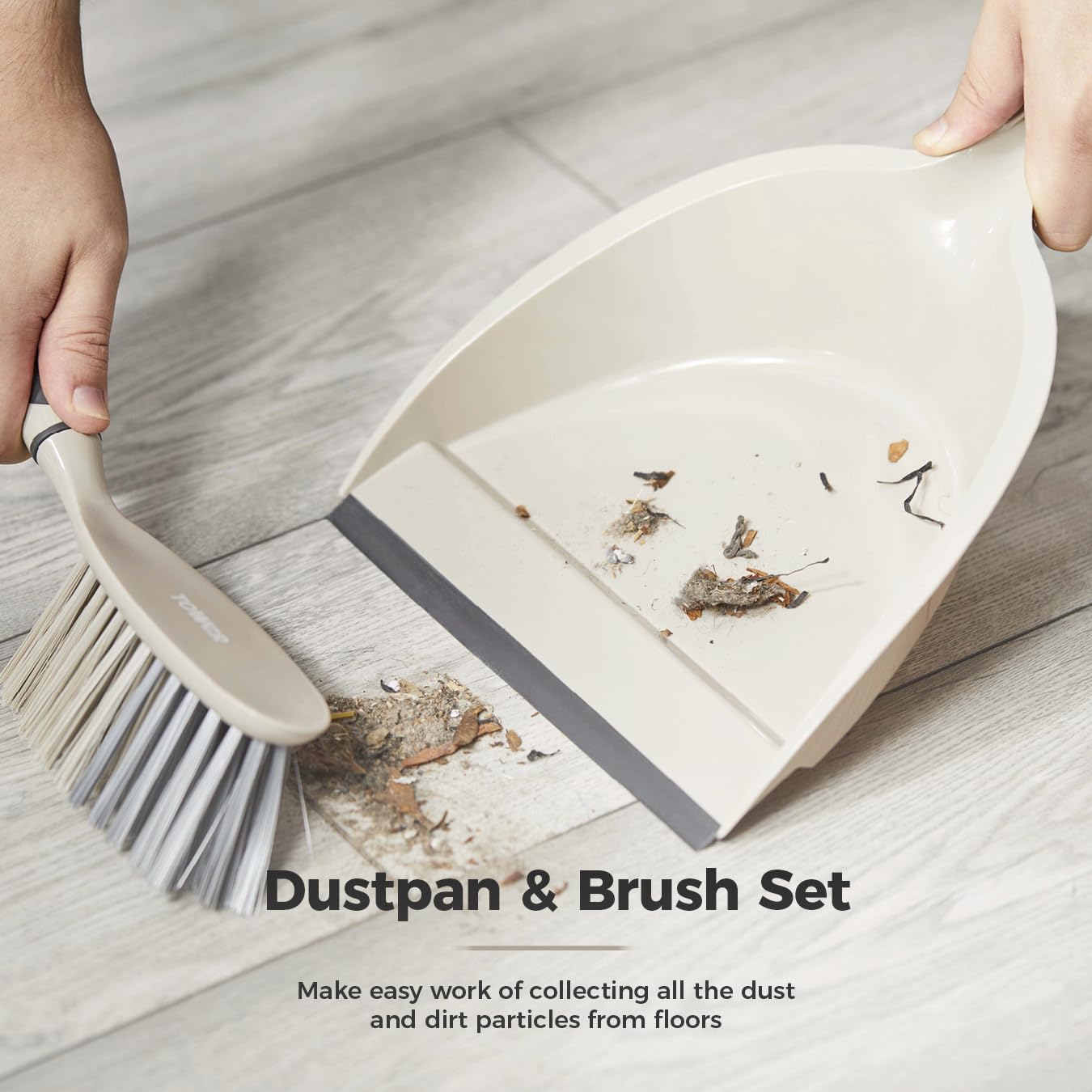 Tower T769002MSH 5-in-1 Cleaning Set with Dust Pan, Brush, Kitchen Broom, Dish Brush & Scrub Brush 14