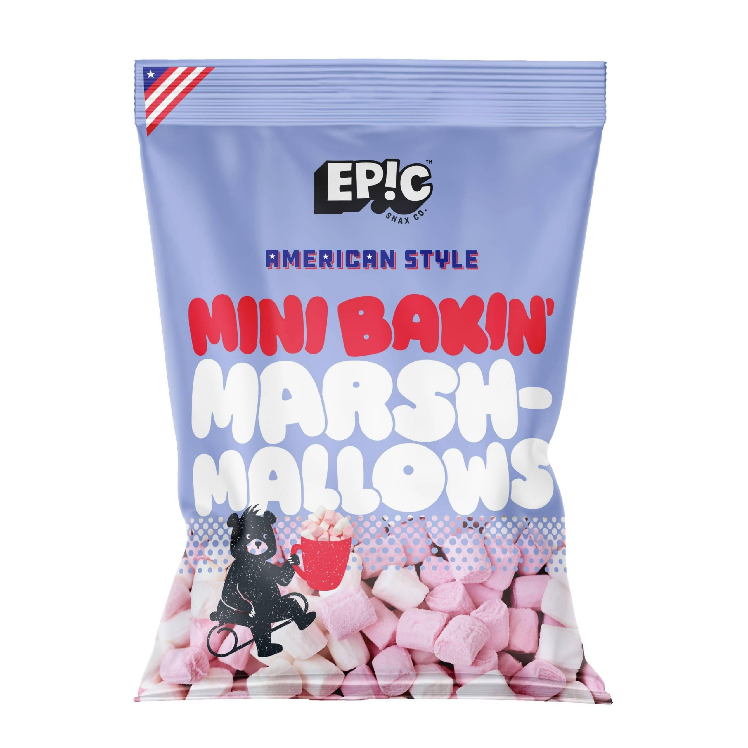 EPIC SNAX CO American Style Pink & White Mini Bakin’ Marshmallows Chunks | 150g Pack