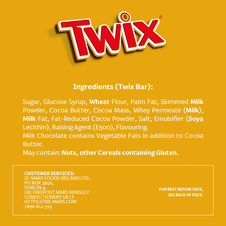 Twix Chocolate Bars, Caramel & Milk Chocolate Biscuits, 9 x 40g Multipack