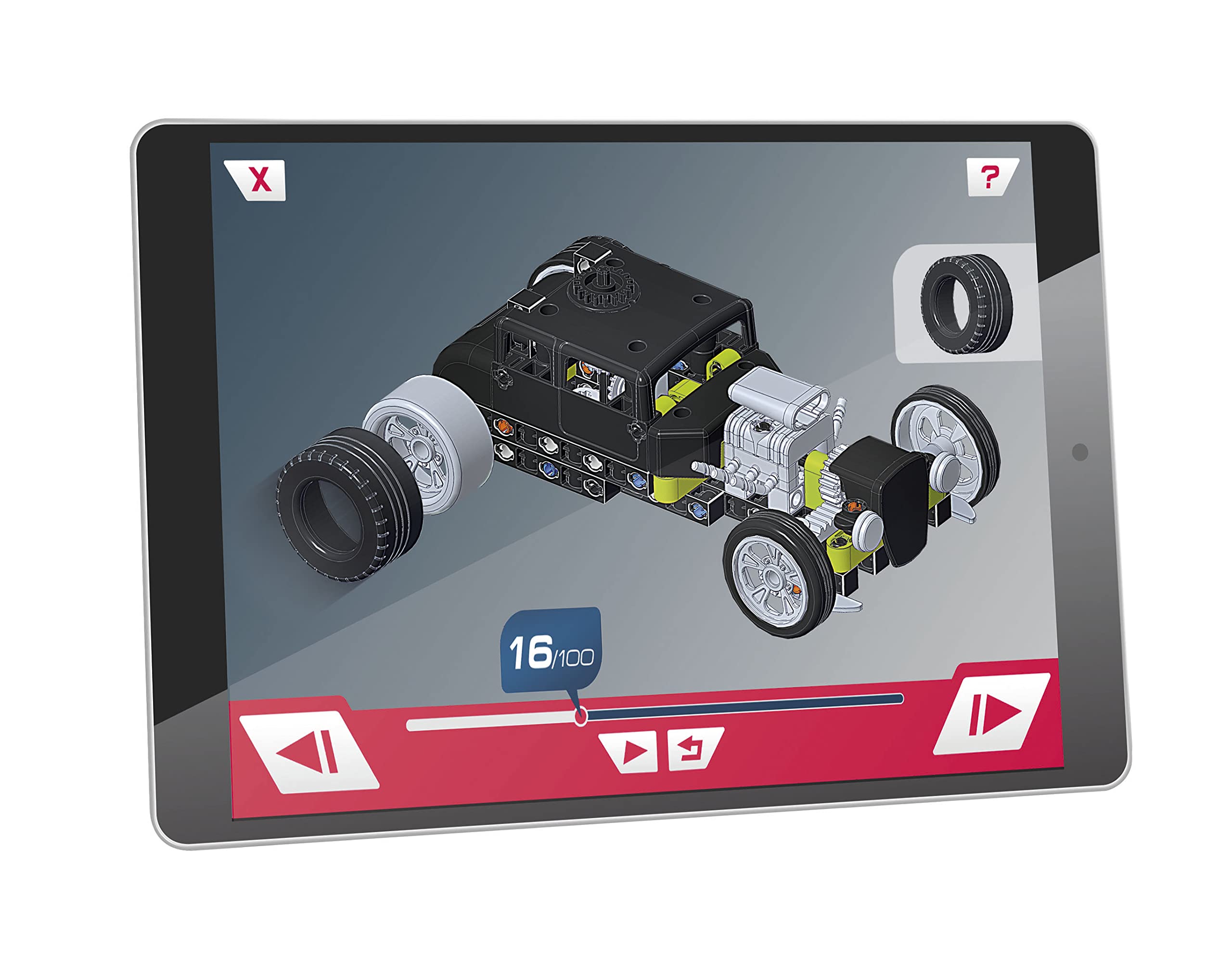 Clementoni Science Museum Mechanics - Hot Rod & Rocket Truck Building Set for Kids 8-12 10