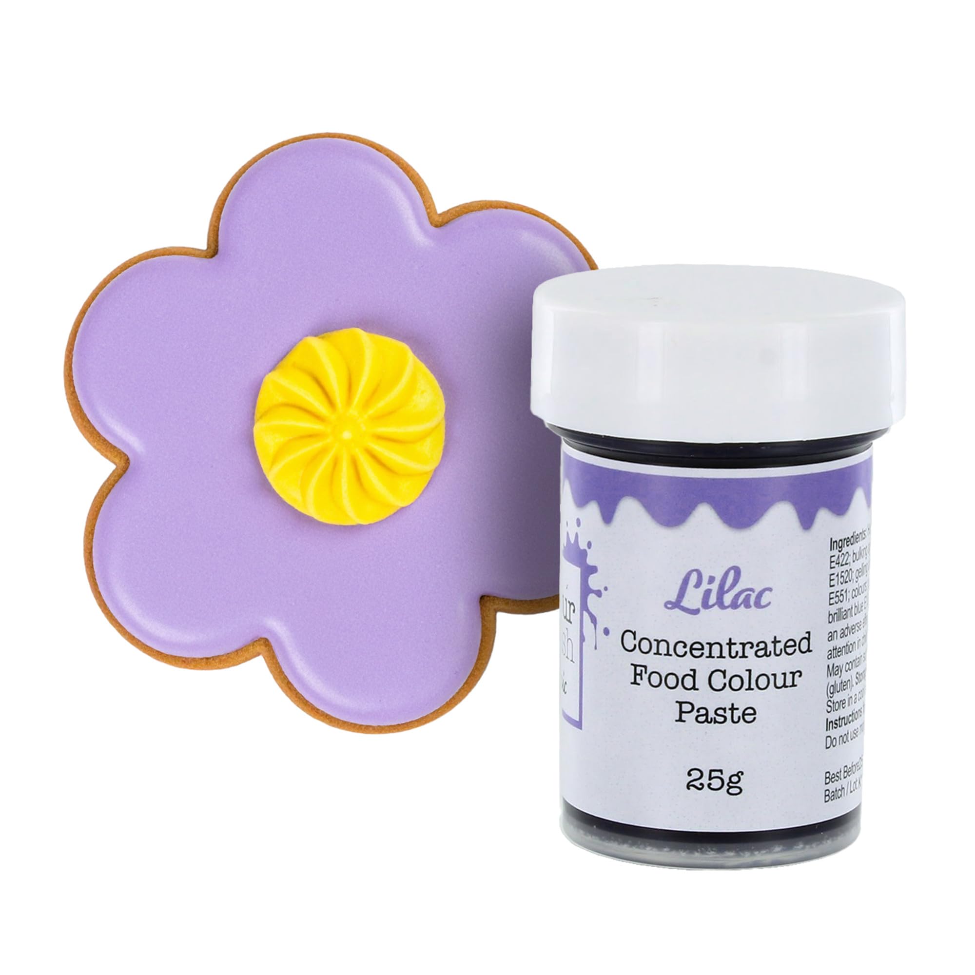 Colour Splash Concentrated Food Colouring Paste - Lilac | 25g Pot | Professional Edible Dye 1