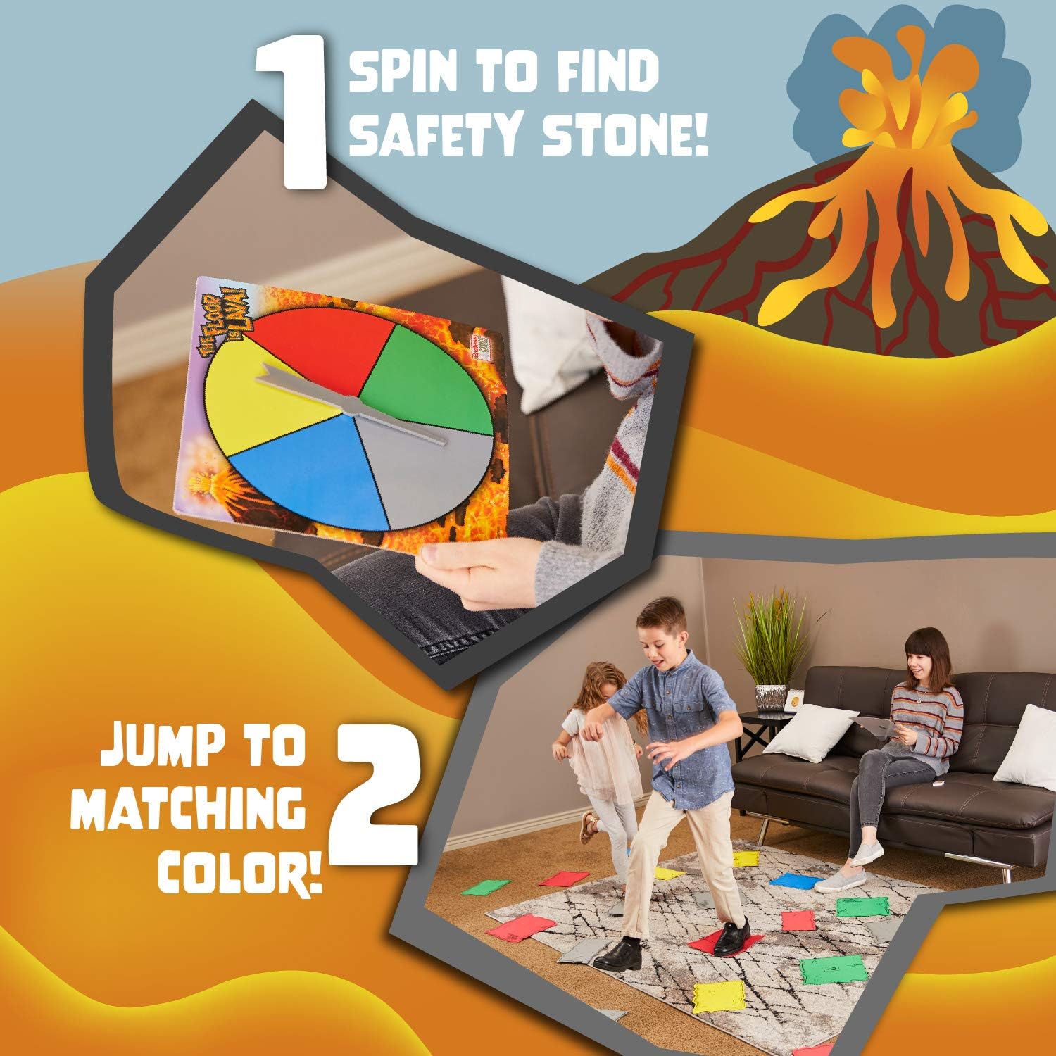 Goliath Games Floor is Lava! Interactive Board Game for Kids and Adults 4