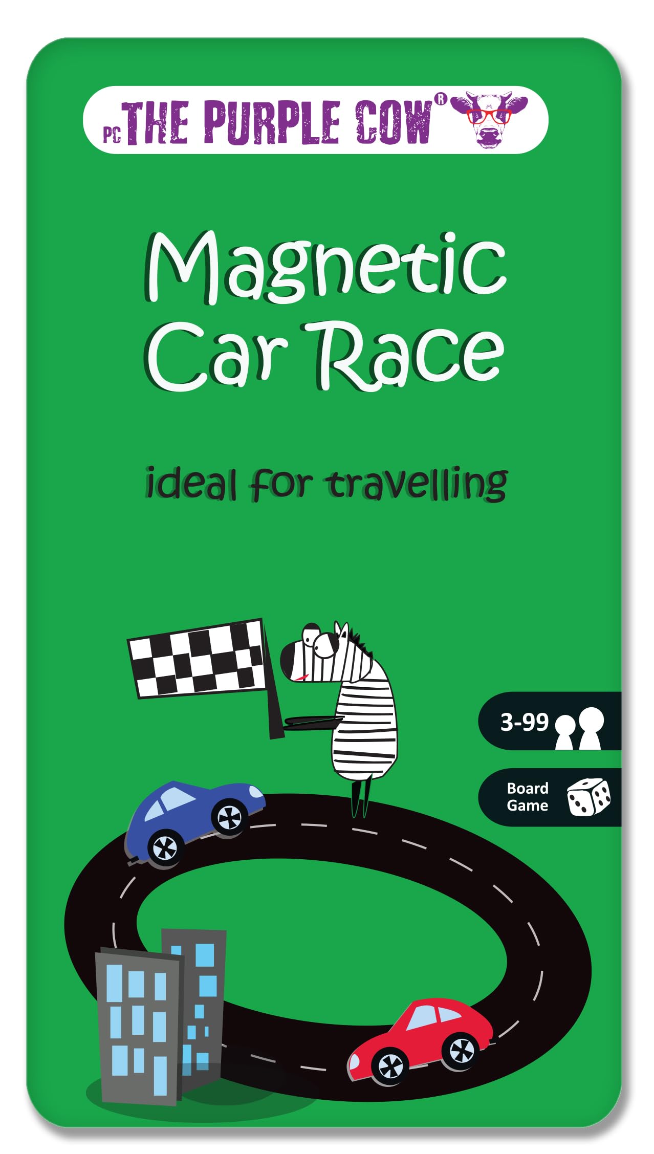 The Purple Cow Car Race Magnetic Travel Game 8