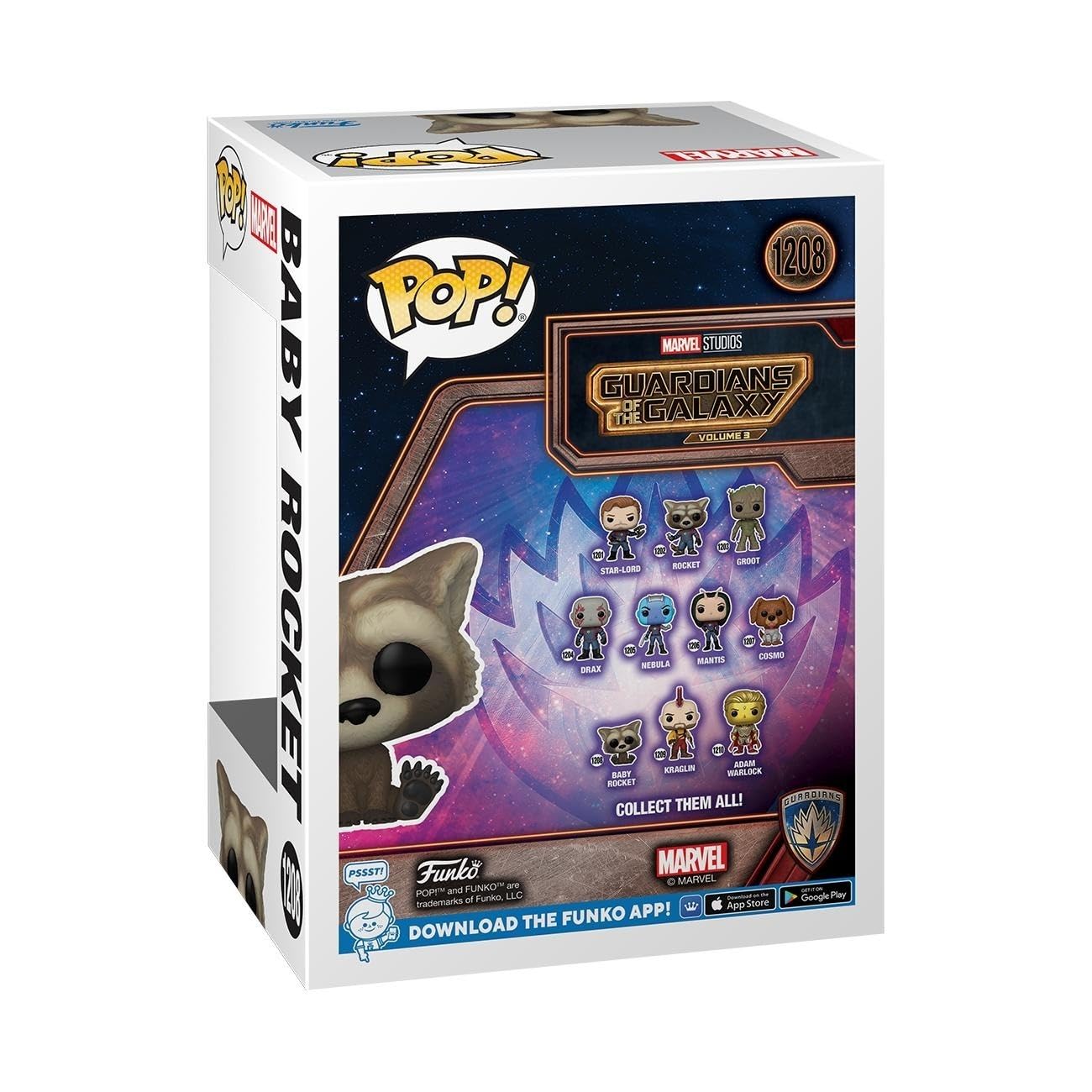 Funko Pop! Vinyl: Guardians of the Galaxy 3 - Baby Rocket Raccoon Collectible Figure 6
