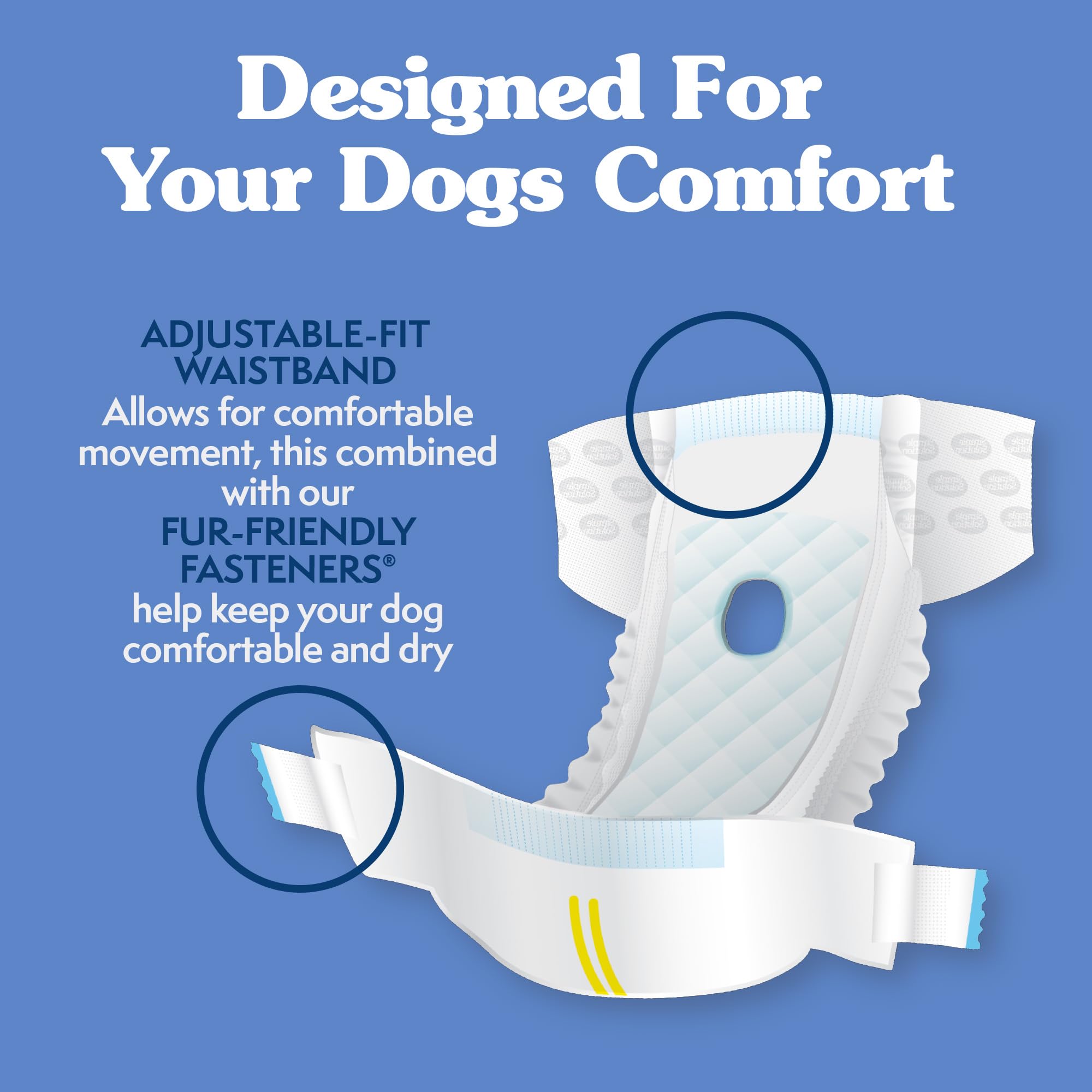 Simple Solution True Fit Disposable Dog Diapers for Female Dogs | Size M | 12 Count 3