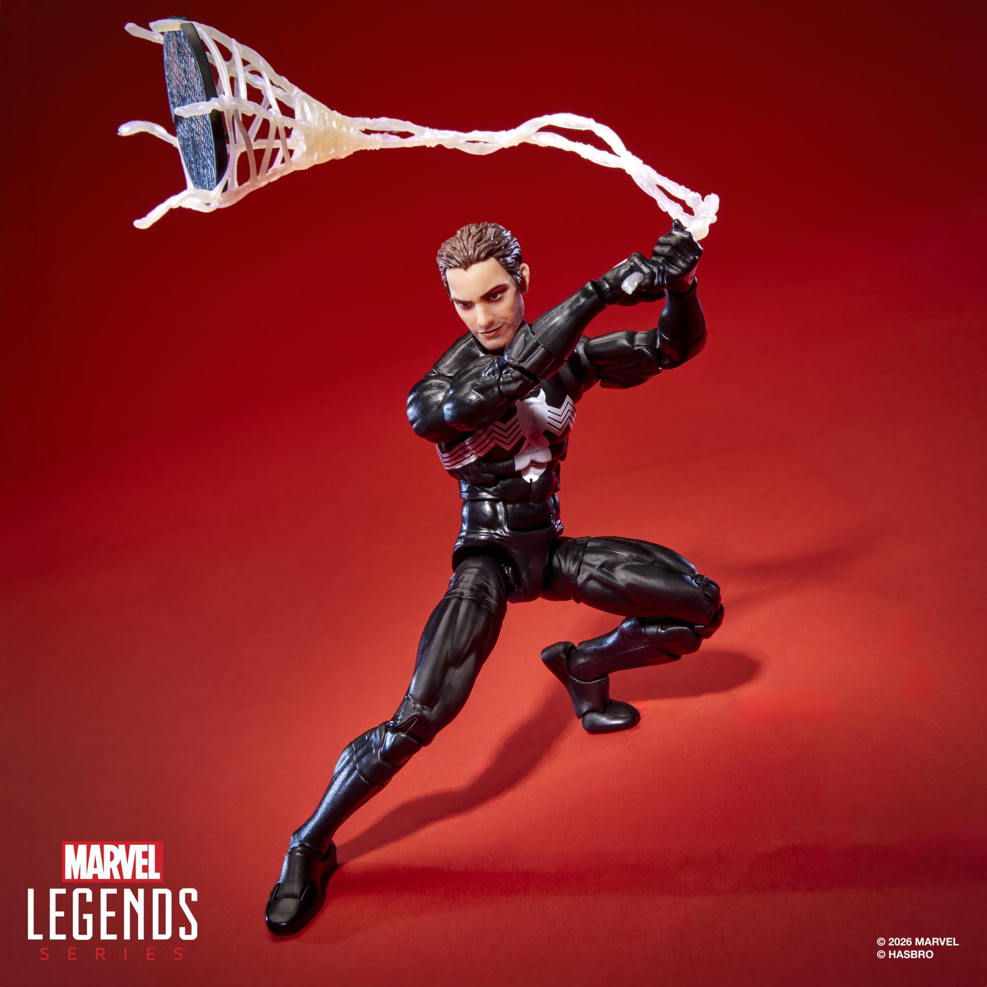 Marvel Legends Maximum Series Symbiote Spider-Man Action Figure - 15 cm, 20+ Points of Articulation, 17 Accessories 8