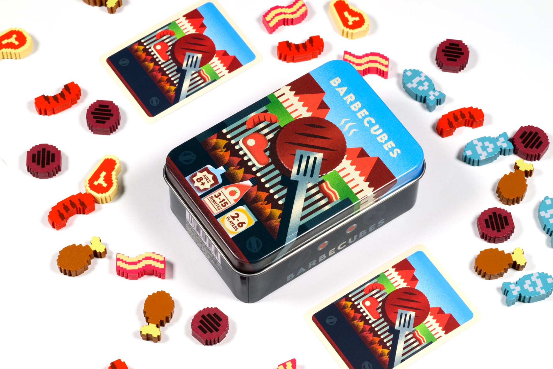 Alley Cat Games Barbecubes - Meat Edition | Dexterity Stacking Game | Ages 8+ 8