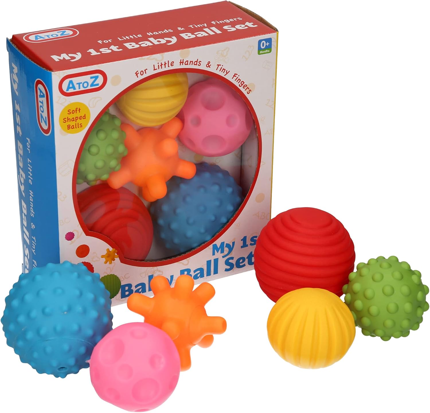 My First Baby Multi Textured Sensory Soft Balls - 6 Different Textures for Tactile Development 1