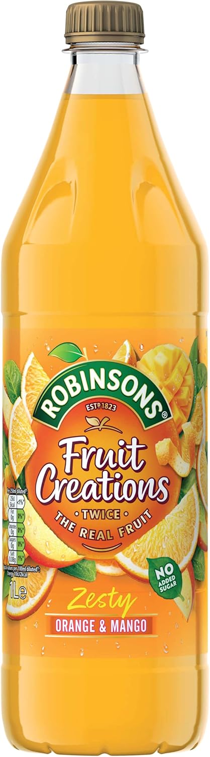 Robinsons Fruit Creations Zesty Orange & Mango Juice Drink, 1000ml 4