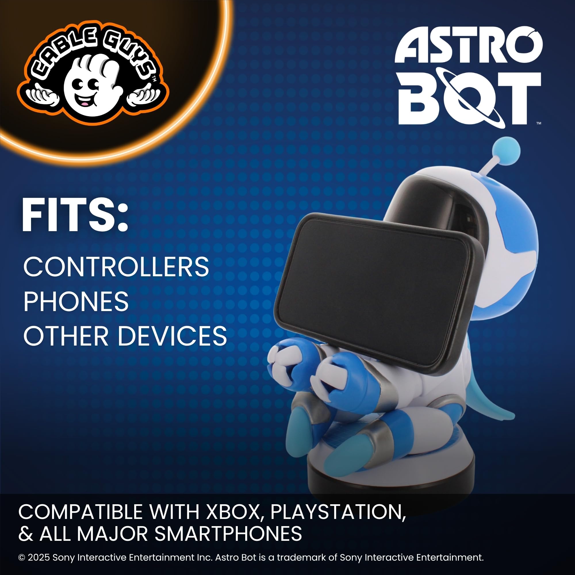 Cableguys Astro Bot Controller Holder & Phone Stand | 8.5 Inches Tall | Multicolored Plastic 6