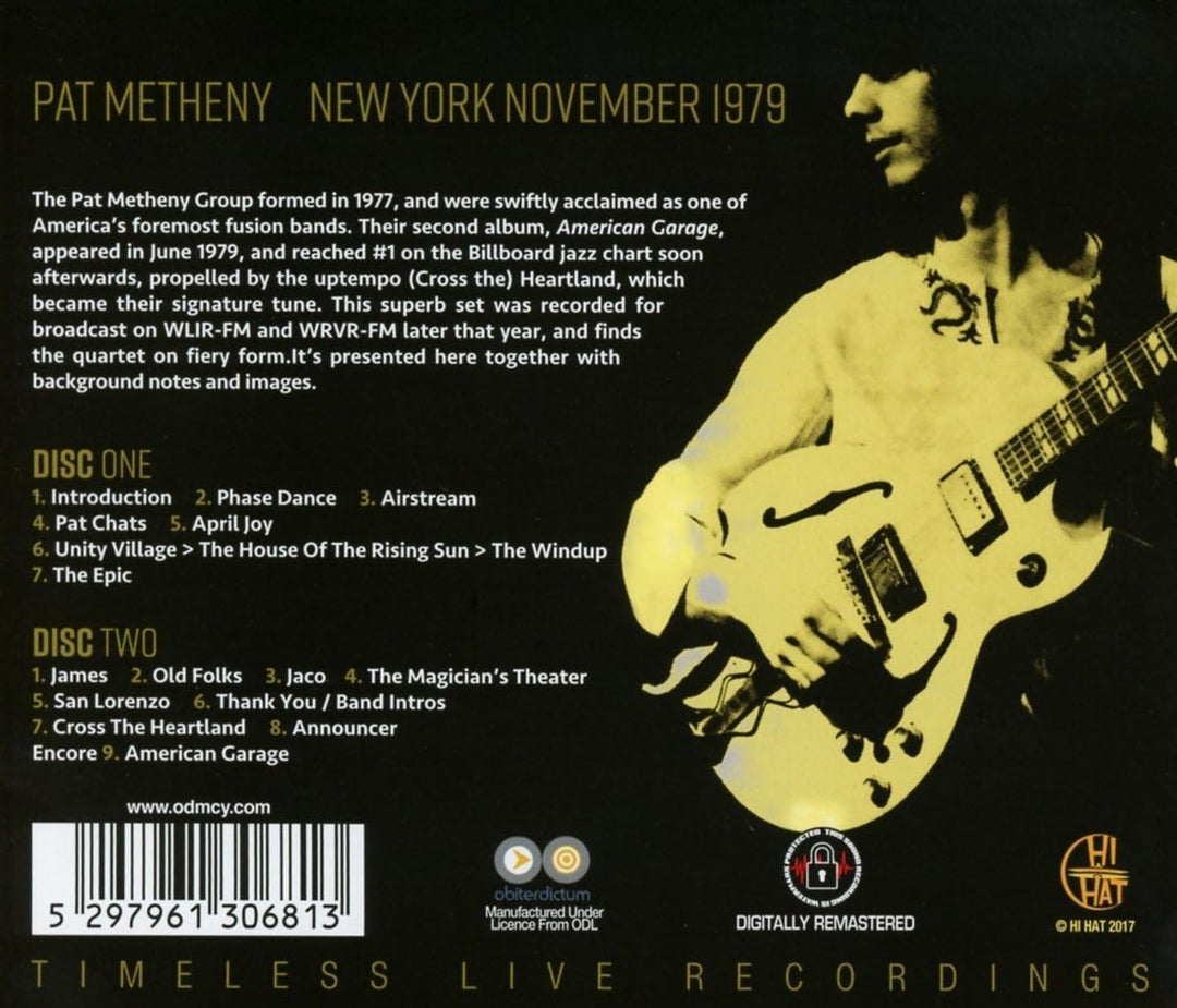 The Pat Metheny Group - New York November 1979 [Vinyl] [VINYL]