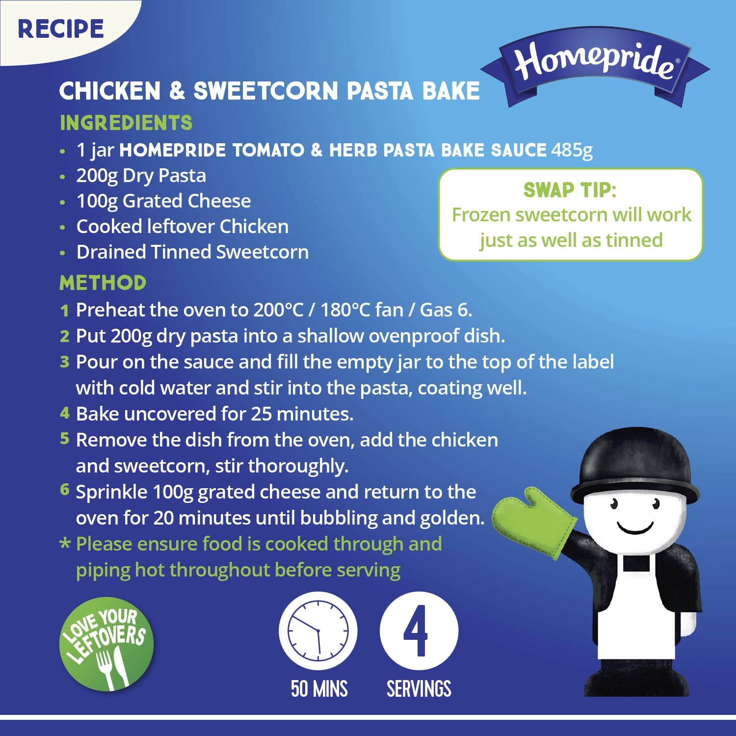 Homepride Creamy Tomato & Herb Pasta Bake Sauce - 485g Jar 4