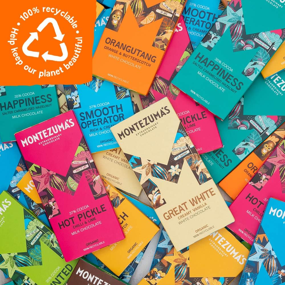 Montezuma - Happiness 35% Cocoa Milk Chocolate with Salted Caramelised Hazelnuts 90g 8