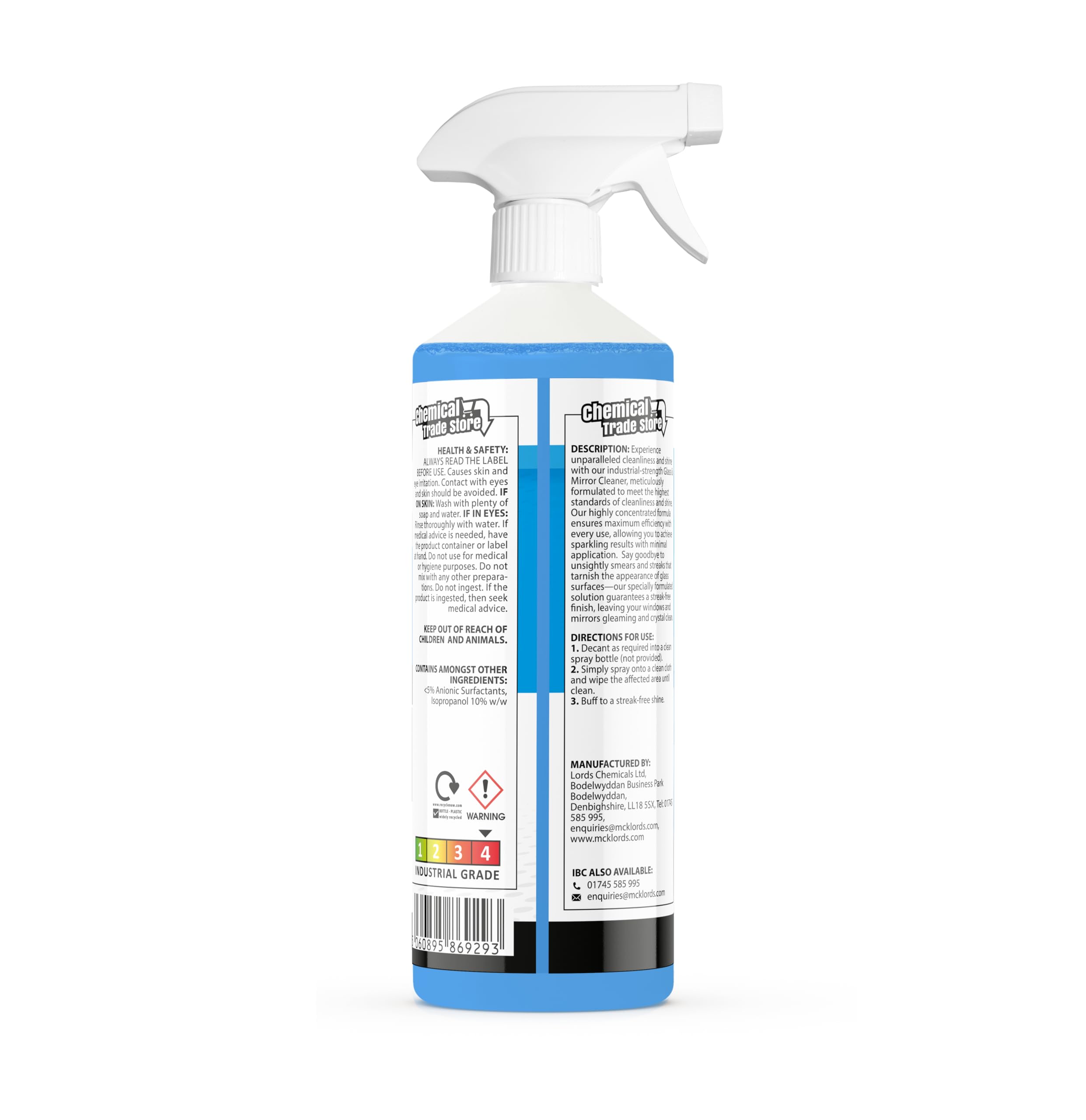 Chemical Trade Store Glass & Mirror Cleaner - 1L | Streak-Free | Unscented 7