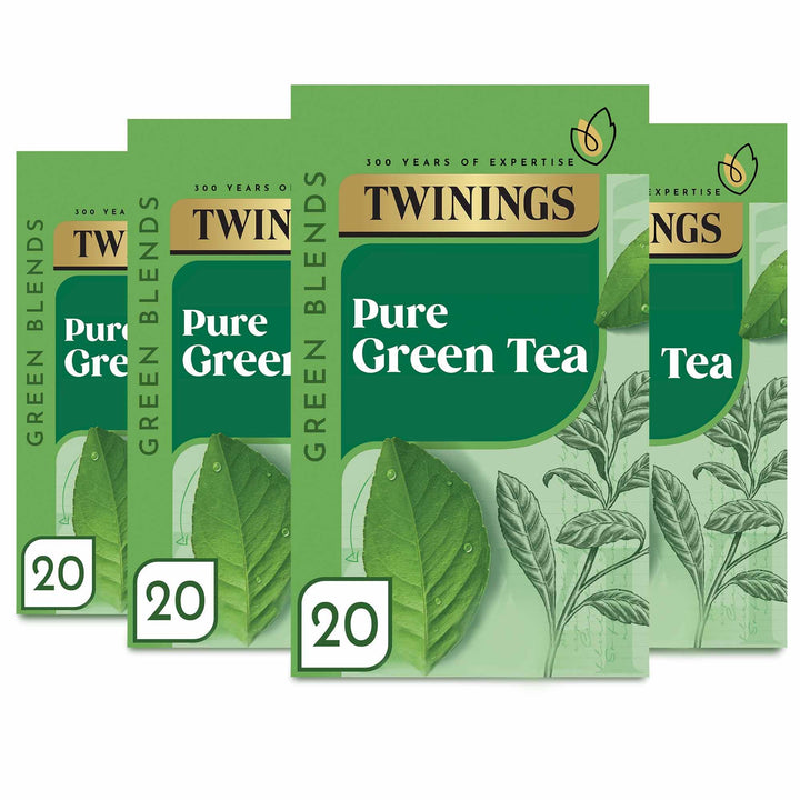 Twinings Pure Green Tea 80 Tea Bags (4 x 20 Tea Bags)