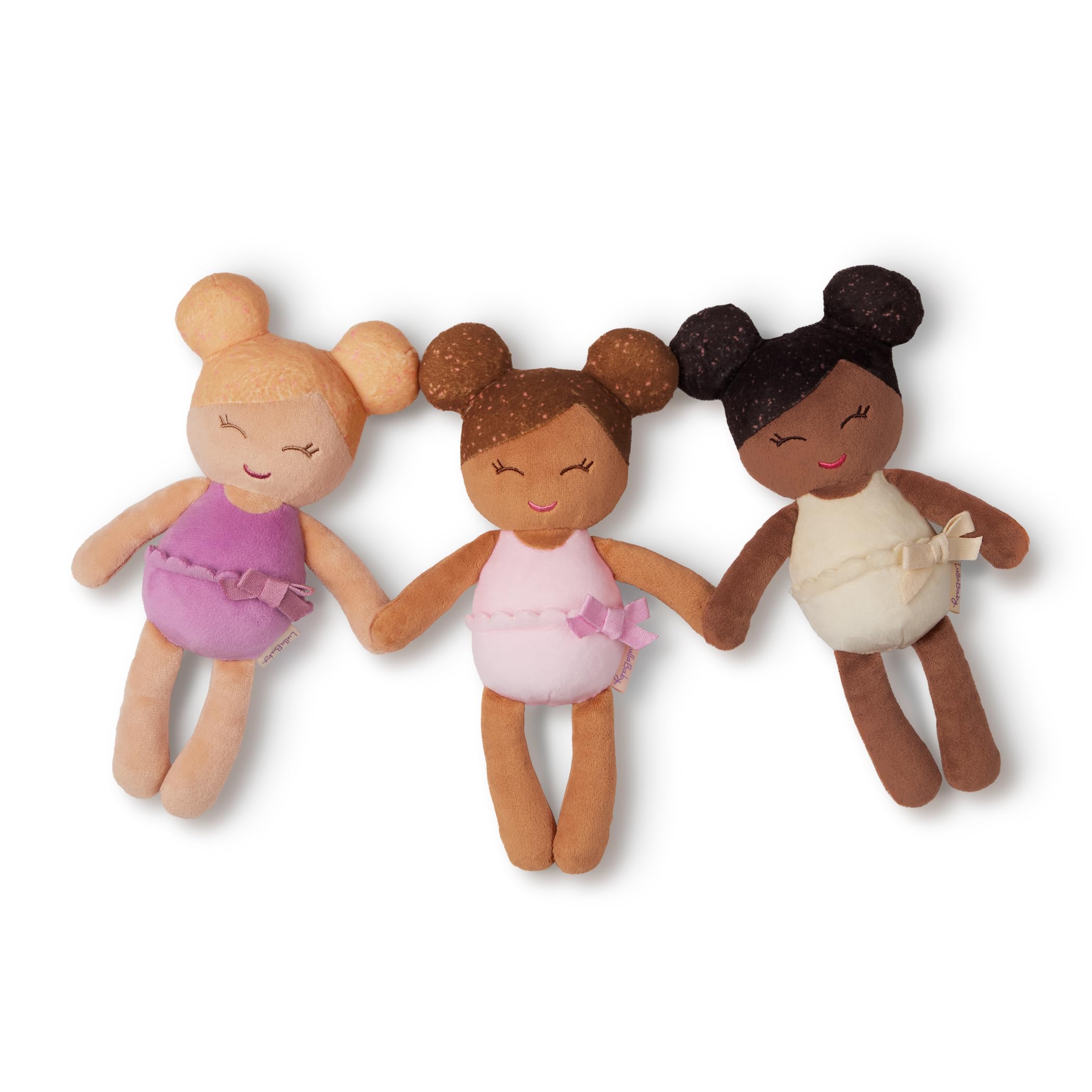 LullaBaby Washable Bath Dolls Set - 3-Piece, 9-Inch, Water-Safe for Ages 2+ 5