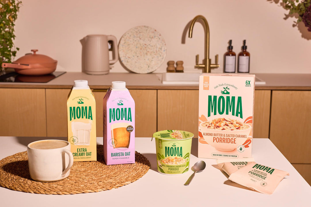 MOMA Almond Butter & Salted Caramel Porridge Sachets - 6 x 40g