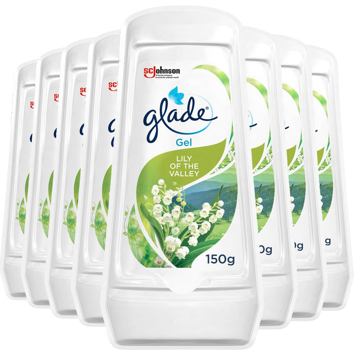 Glade - Solid Gel Air Freshener for Home & Bathroom, Odour Eliminator with Continuous Fragrance Release