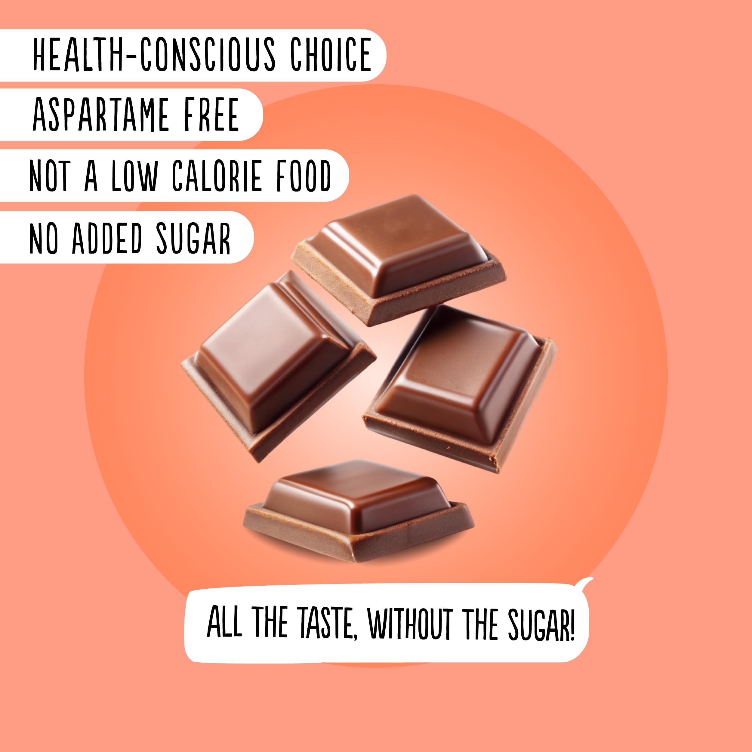 Diablo Milk Chocolate - Maltitol Sweetened, No Added Sugar, Gluten Free 4