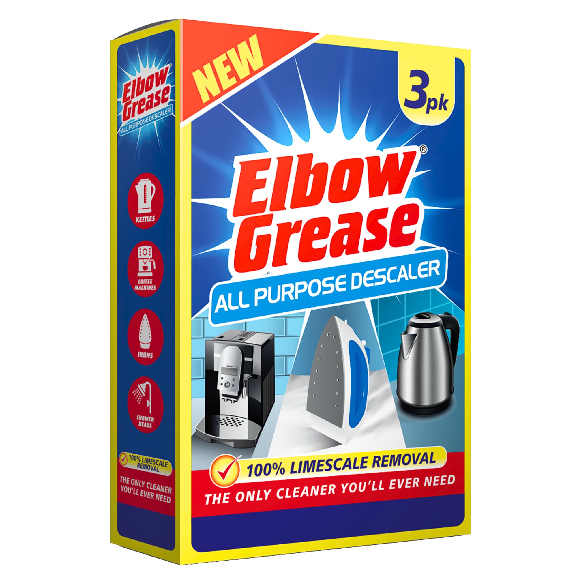 Elbow Grease All Purpose Descaler Sachets - Removes 100% Limescale | Fast Acting | 75ml