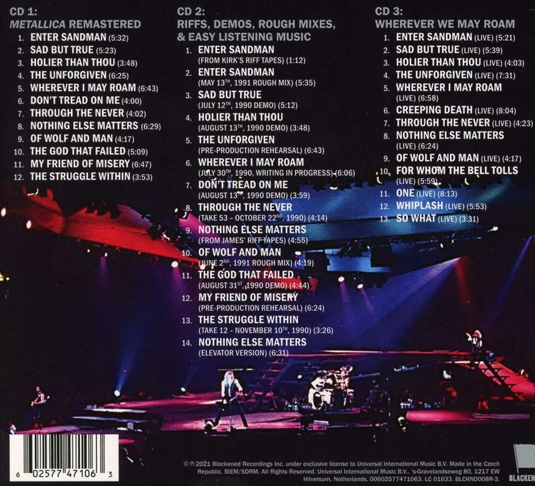 Metallica - The Black Album (Remastered) [3CD Expanded Edition]