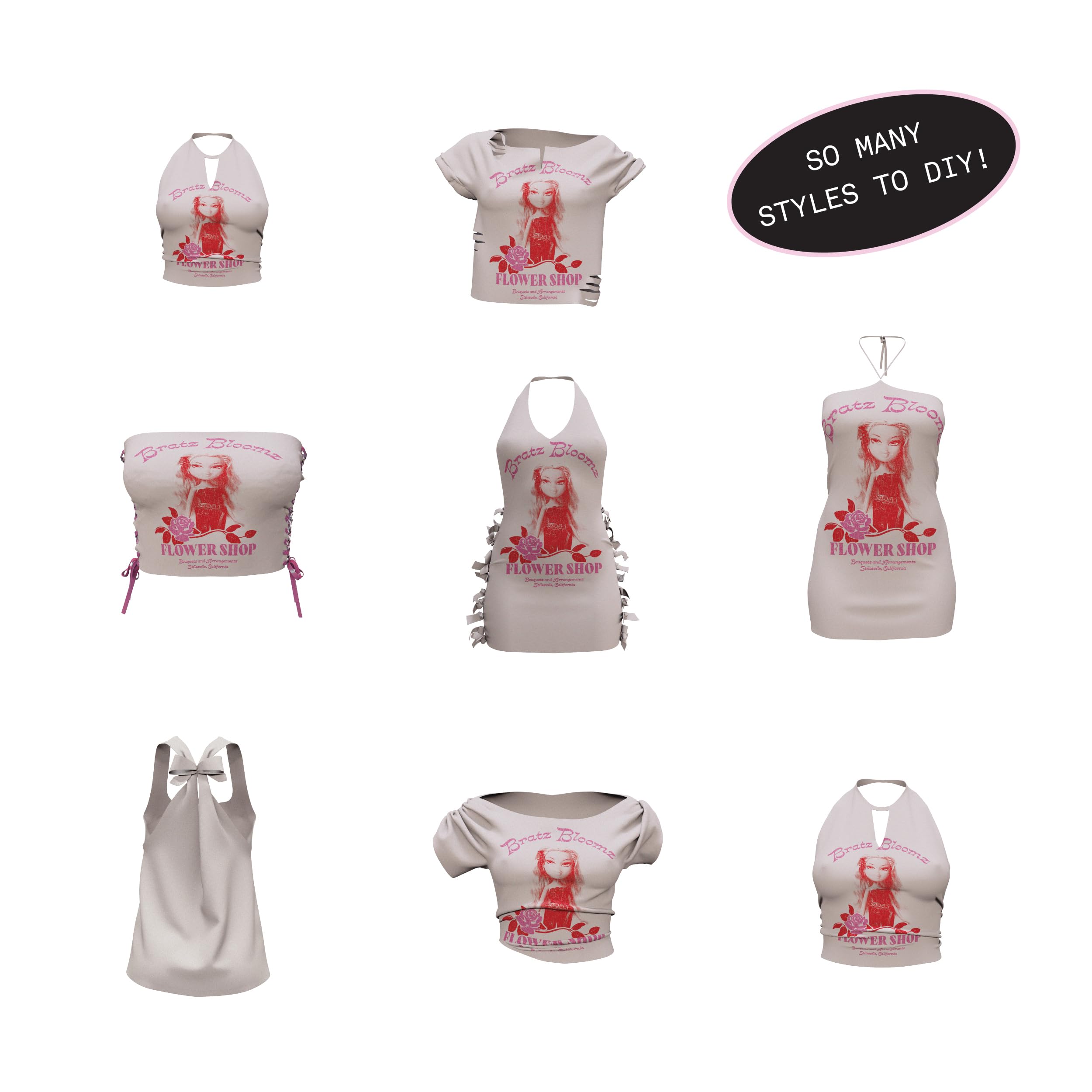 Bratz Stylin' Yasmin Fashion Doll with Customizable T-Shirt for You 4