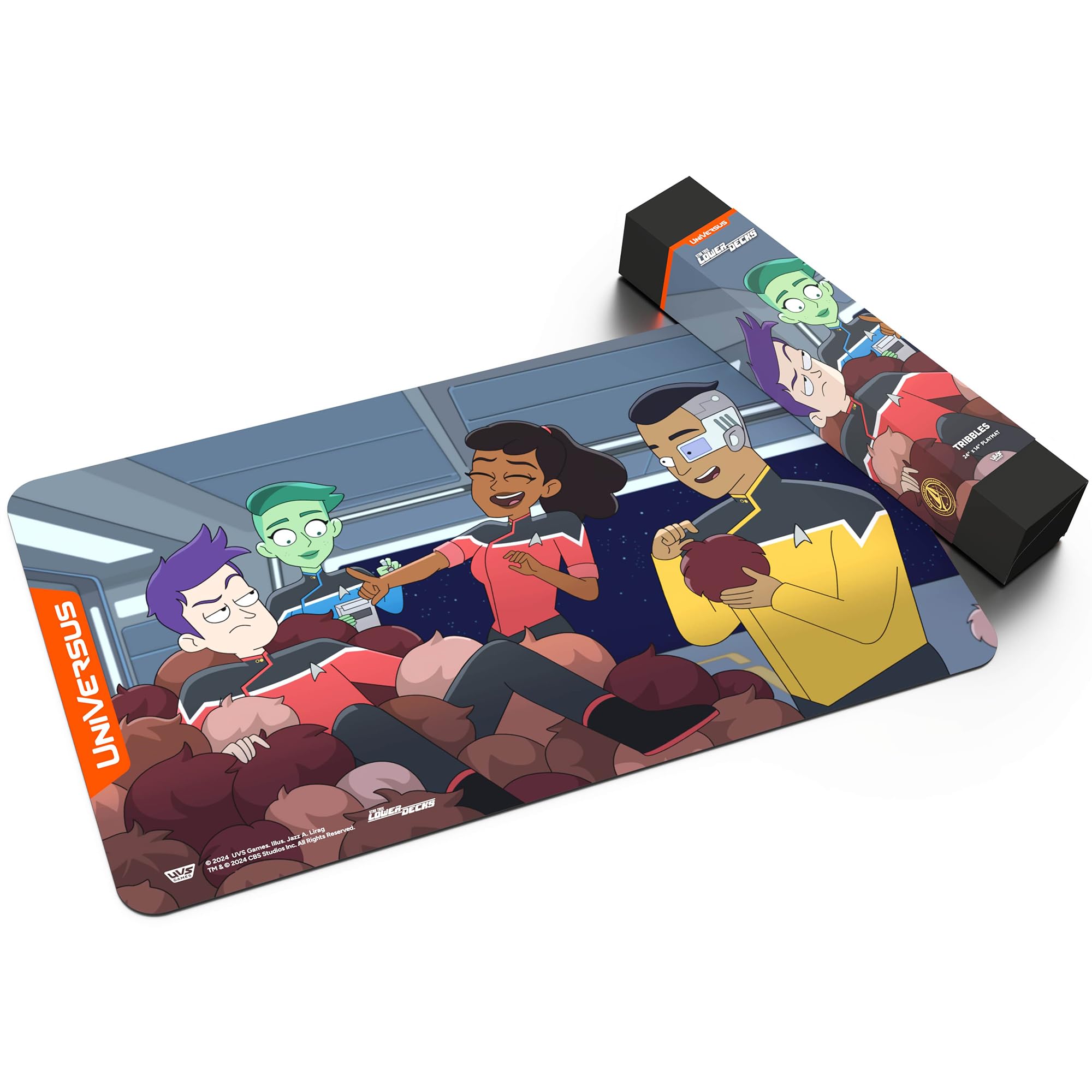 UniVersus Star Trek: Lower Decks Tribbles Playmat - 24 x 14 Inch Neoprene Gaming Mat 5
