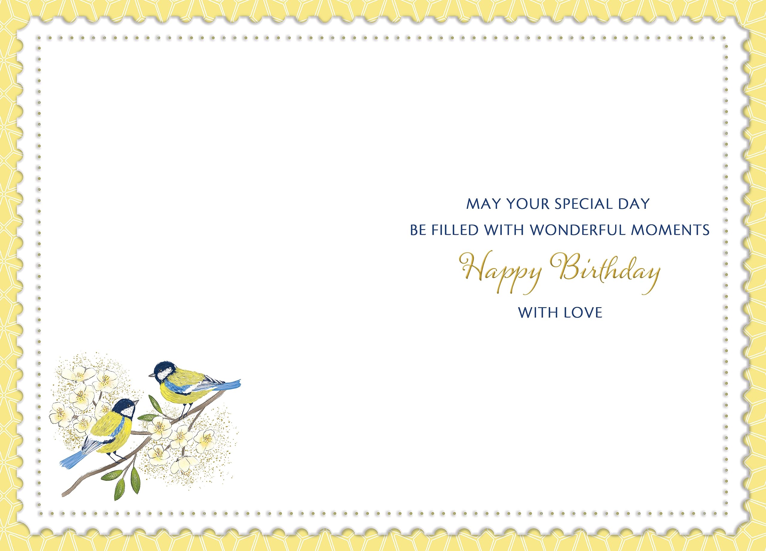 Piccadilly Greetings Grandma Birthday Card with Envelope | Bird Theme | 7 x 5 Inches