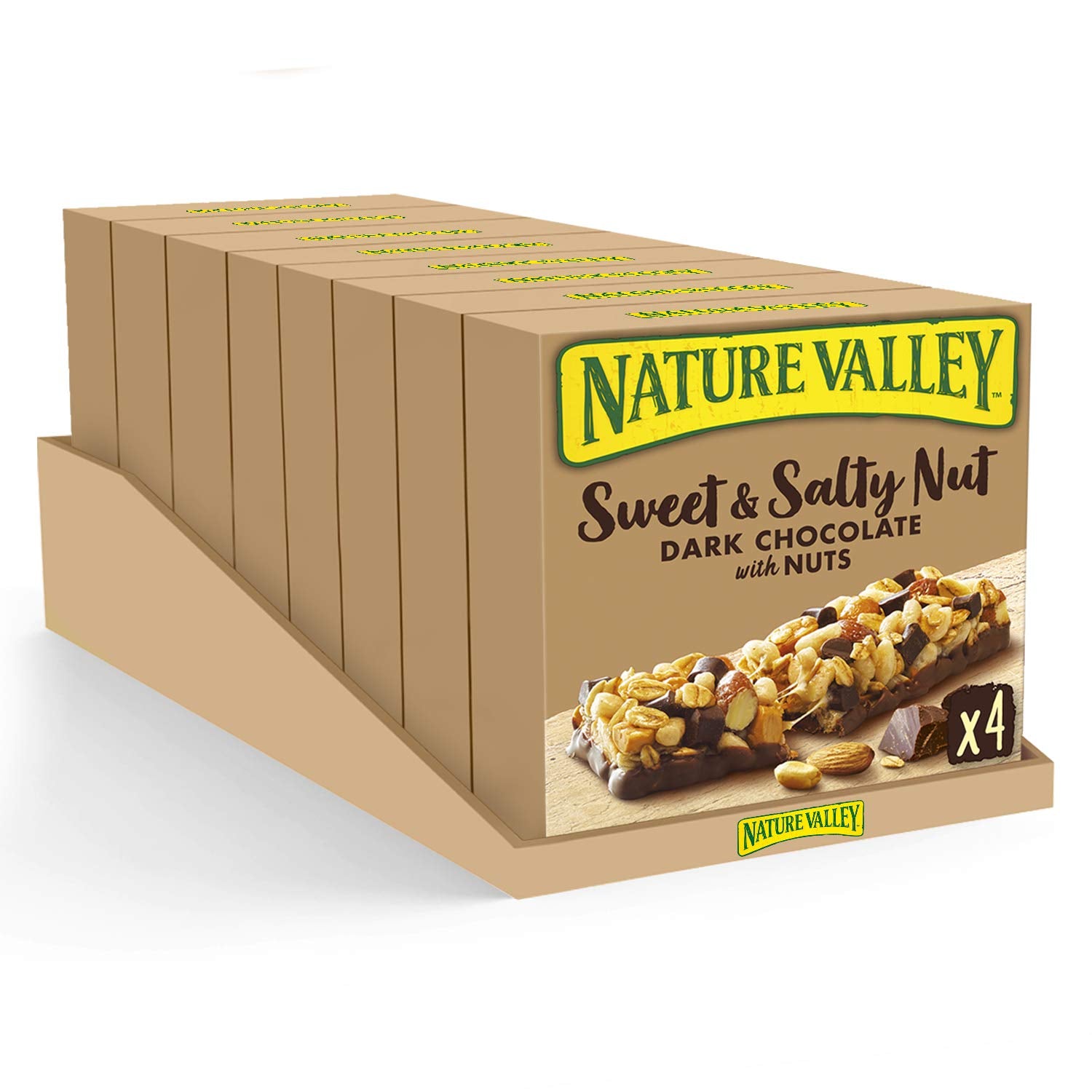 Nature Valley Sweet & Salty Nut Dark Chocolate With Nuts Cereal Bars - 4 Count (Pack of 8)
