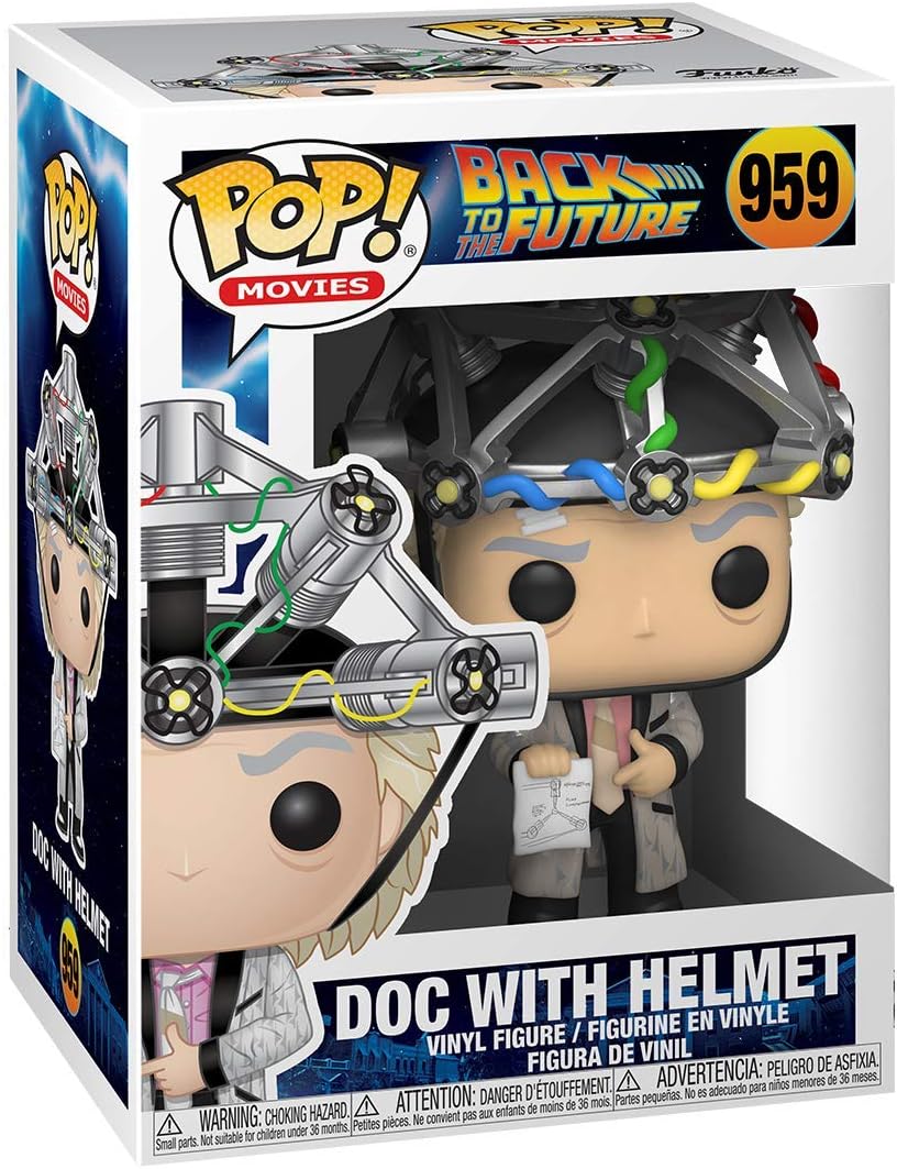 Funko Pop! Movies: Back to the Future - Doc w/Helmet Vinyl Figure (46914) 3
