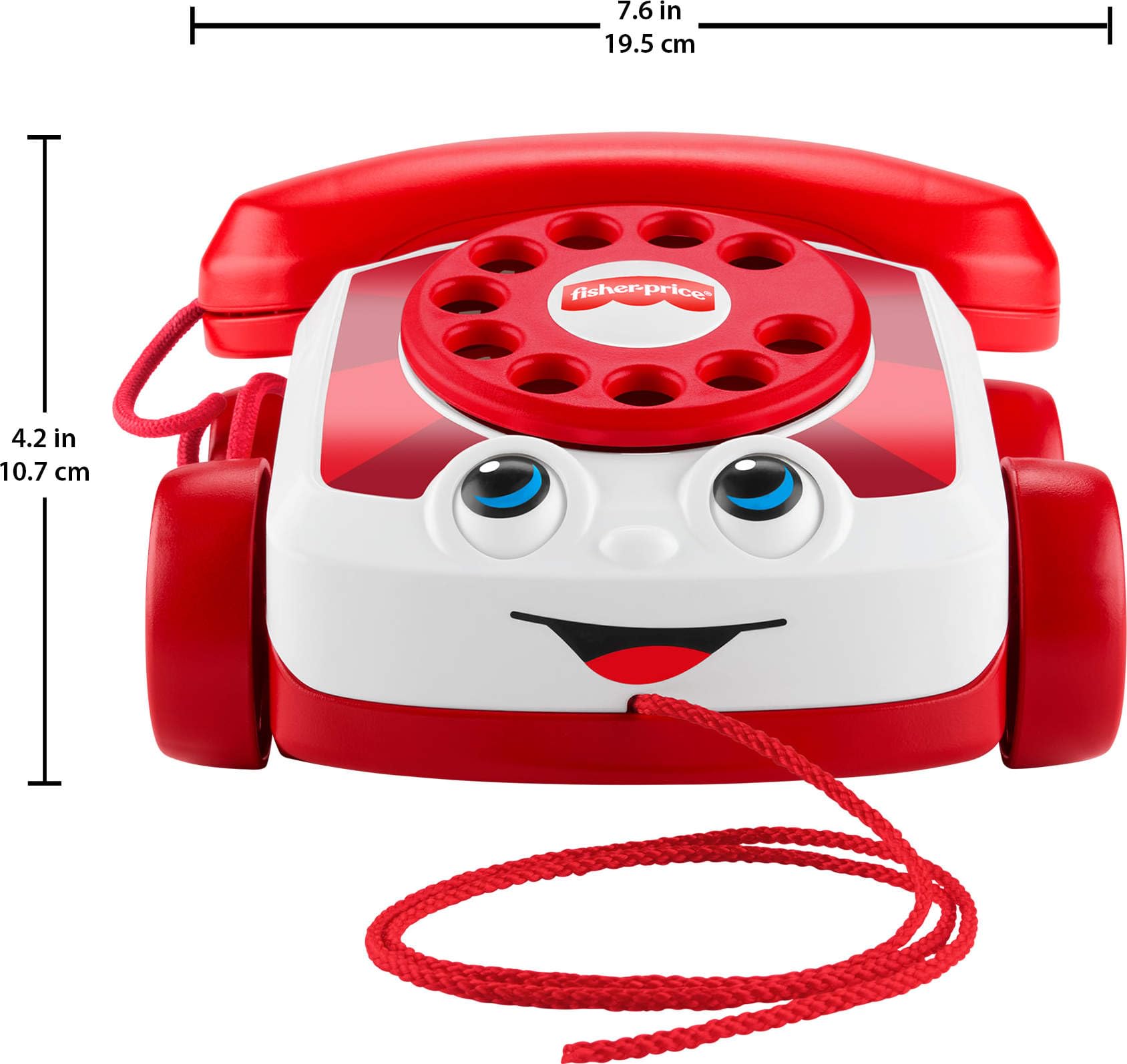 Fisher-Price Chatter Telephone Red - Mattel 80th Anniversary Edition 4