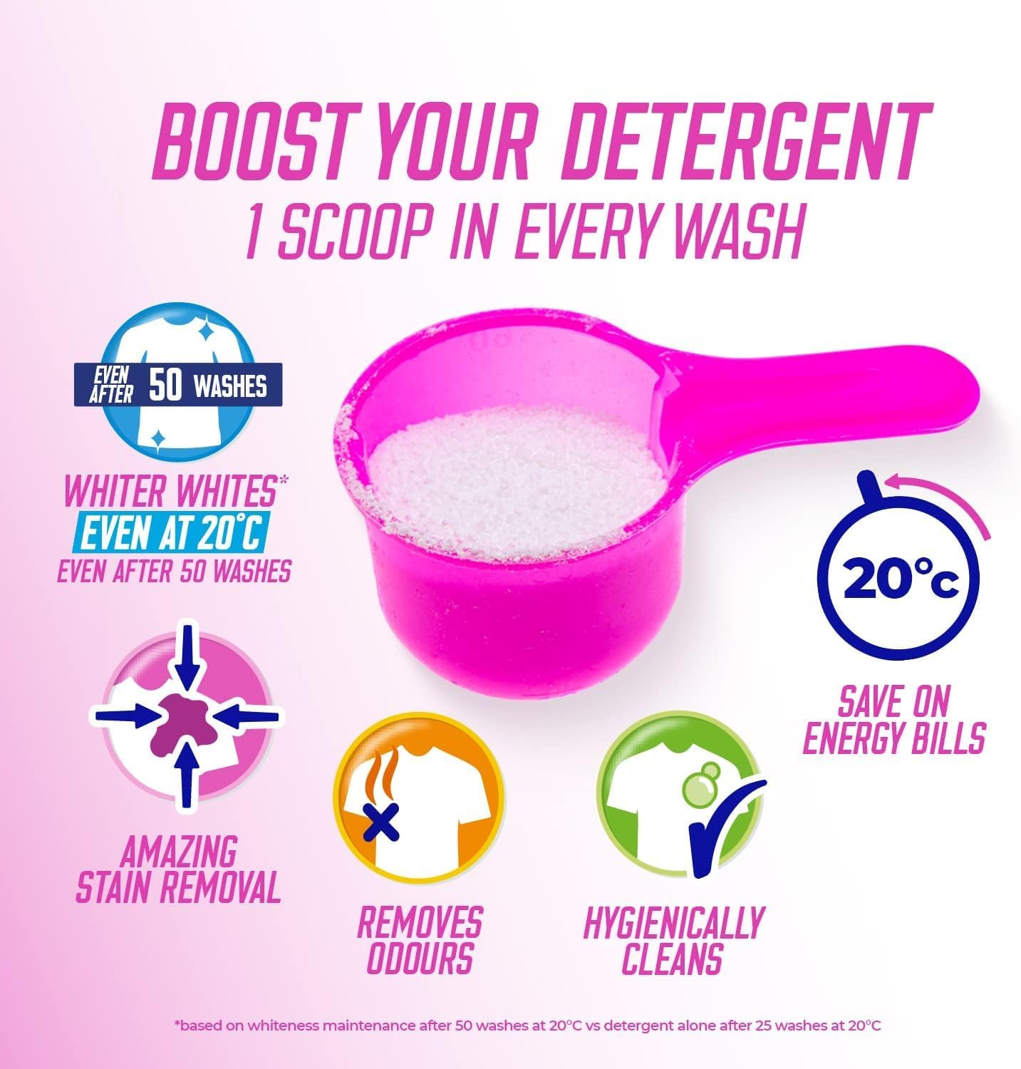 Vanish - Gold Oxi Action Laundry Booster & Stain Remover Powder for Whites 1.5kg 9