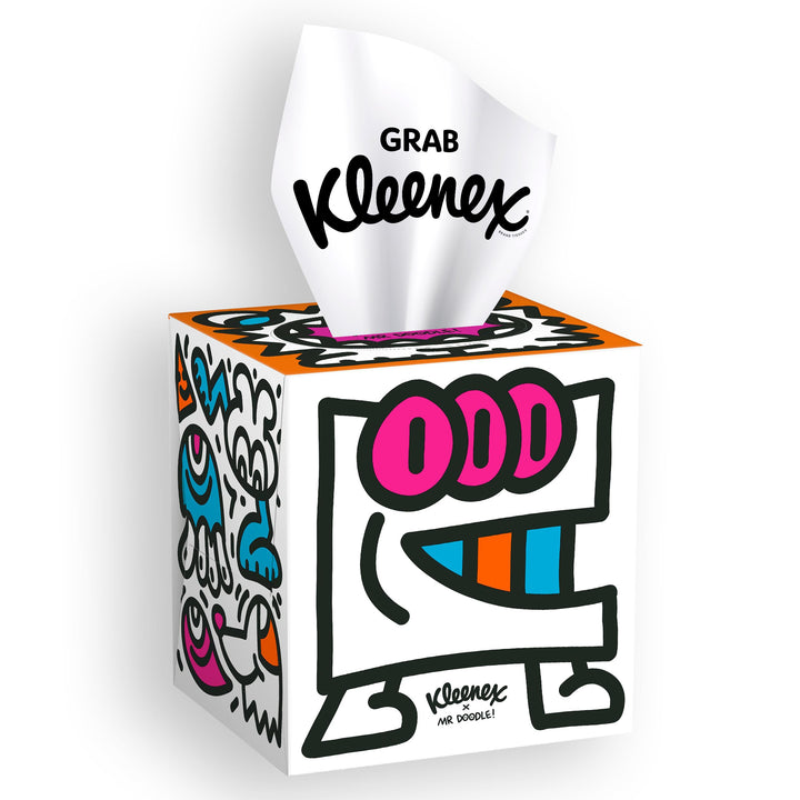 Kleenex - Mr Doodle Limited Edition Design Multipack Facial Tissues (12 Cubes)