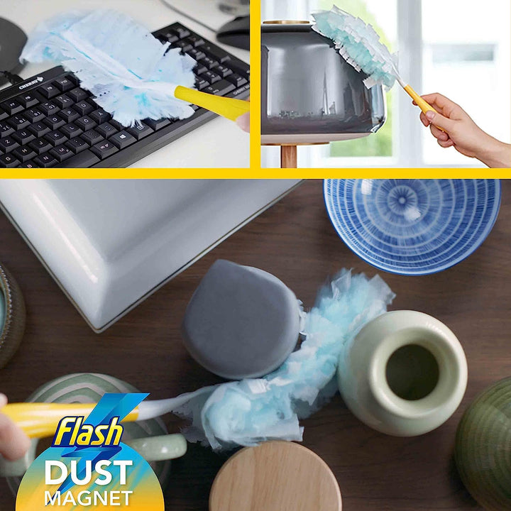 Flash - Duster Dust Magnet Refills 25 Pack for Effective Dust, Hair & Allergen Removal