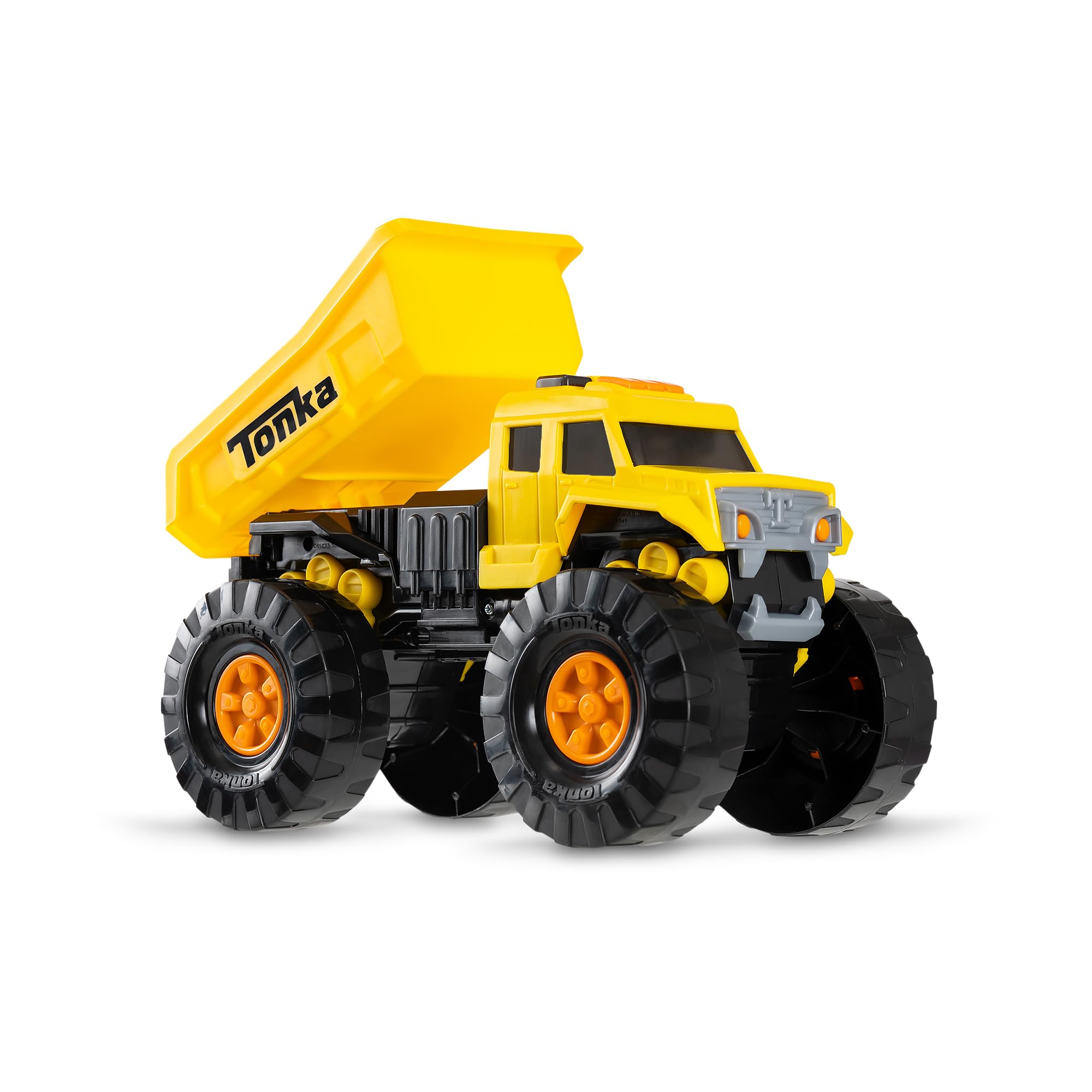 Tonka Mega Machines Dump Truck - Lights & Sounds, Working Dump Bed | Ages 3+ 3