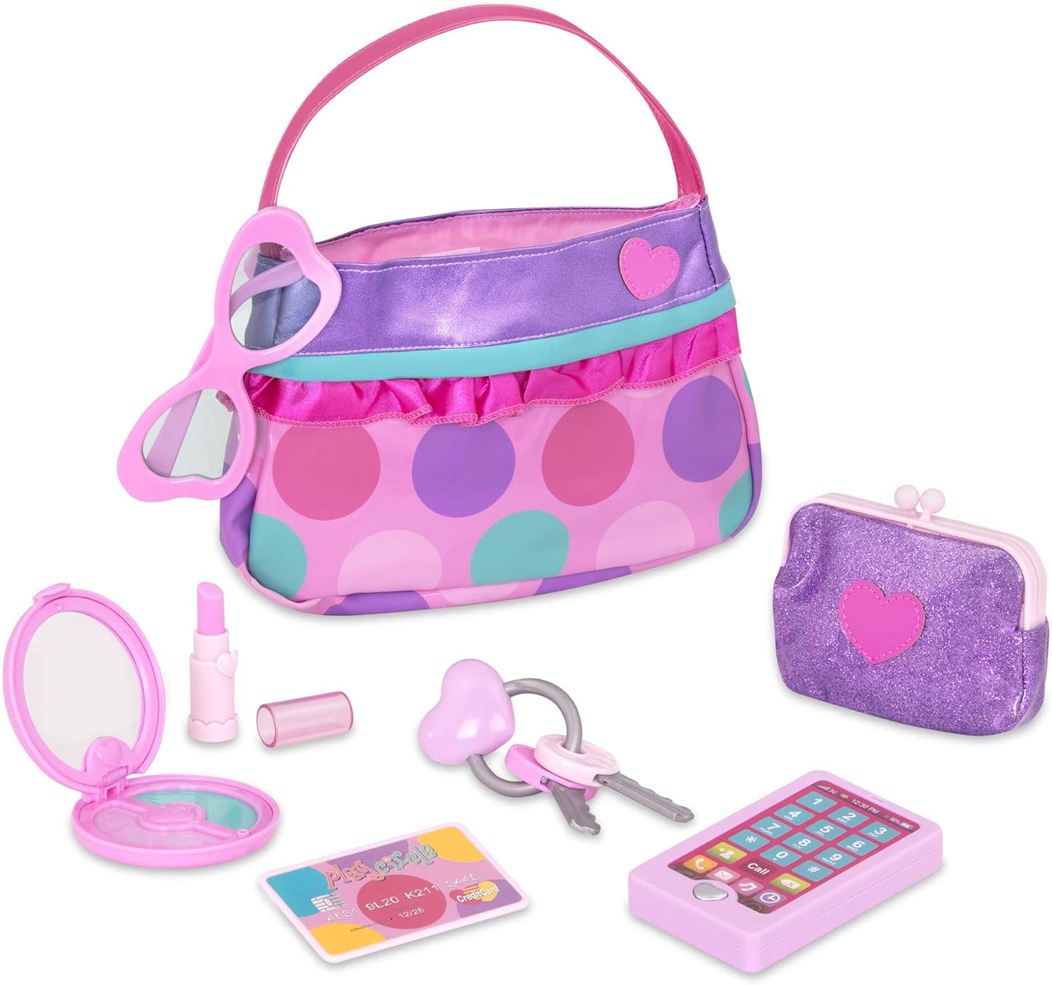 Play Circle Princess Purse Role Play Set with 8 Accessories 1