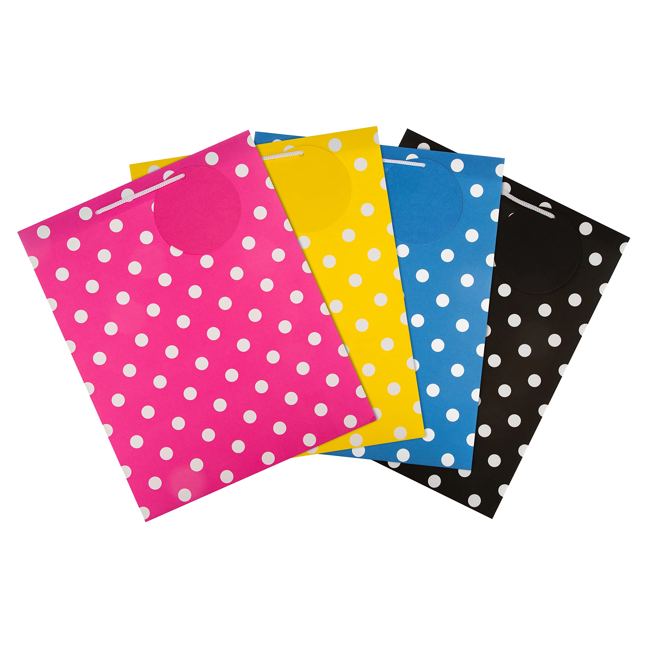 Hallmark Large Gift Bags - Contemporary Polka Dot Design (4 Count) 2