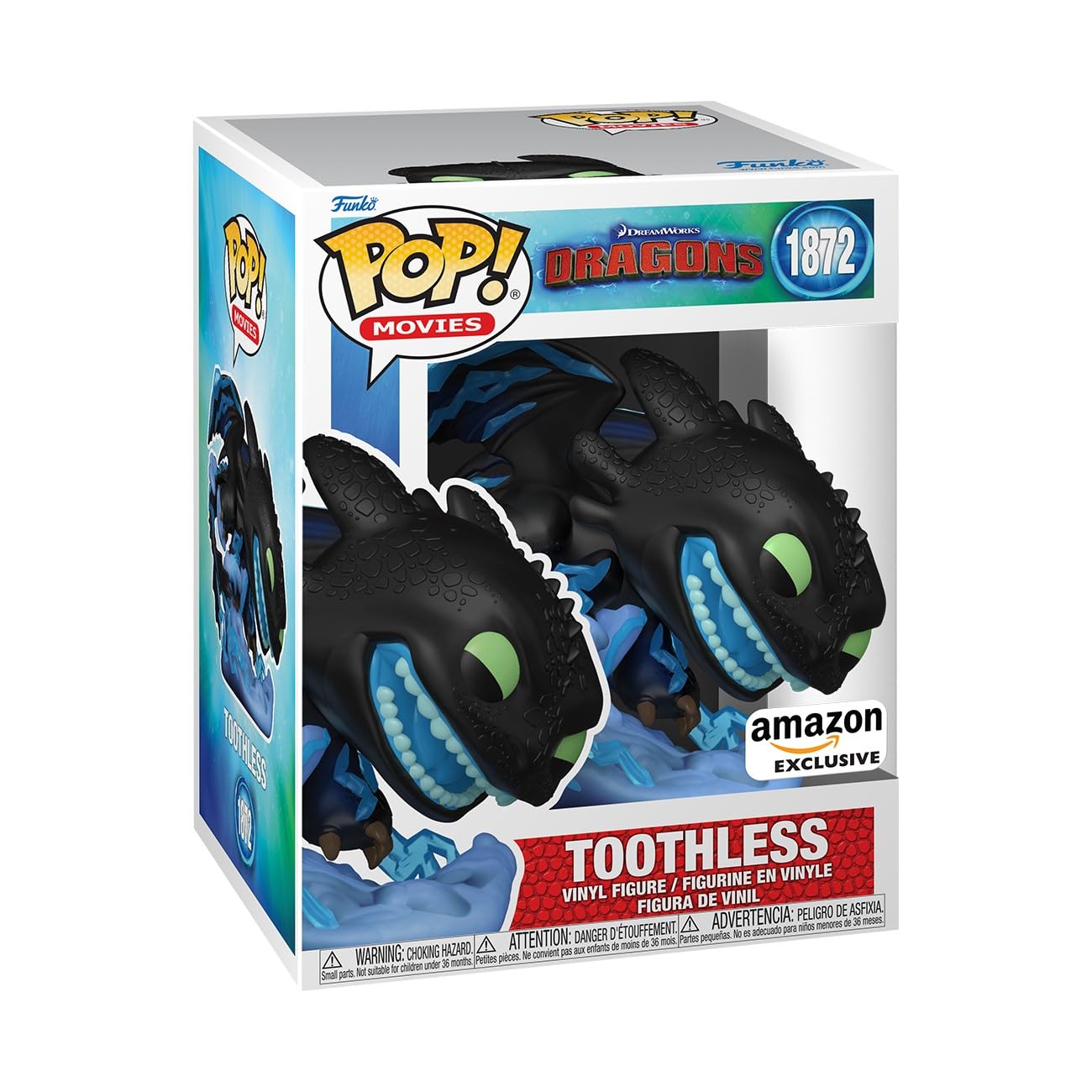 Funko Pop! Premium: How to Train Your Dragon - Toothless With Lightning Vinyl Figure 1