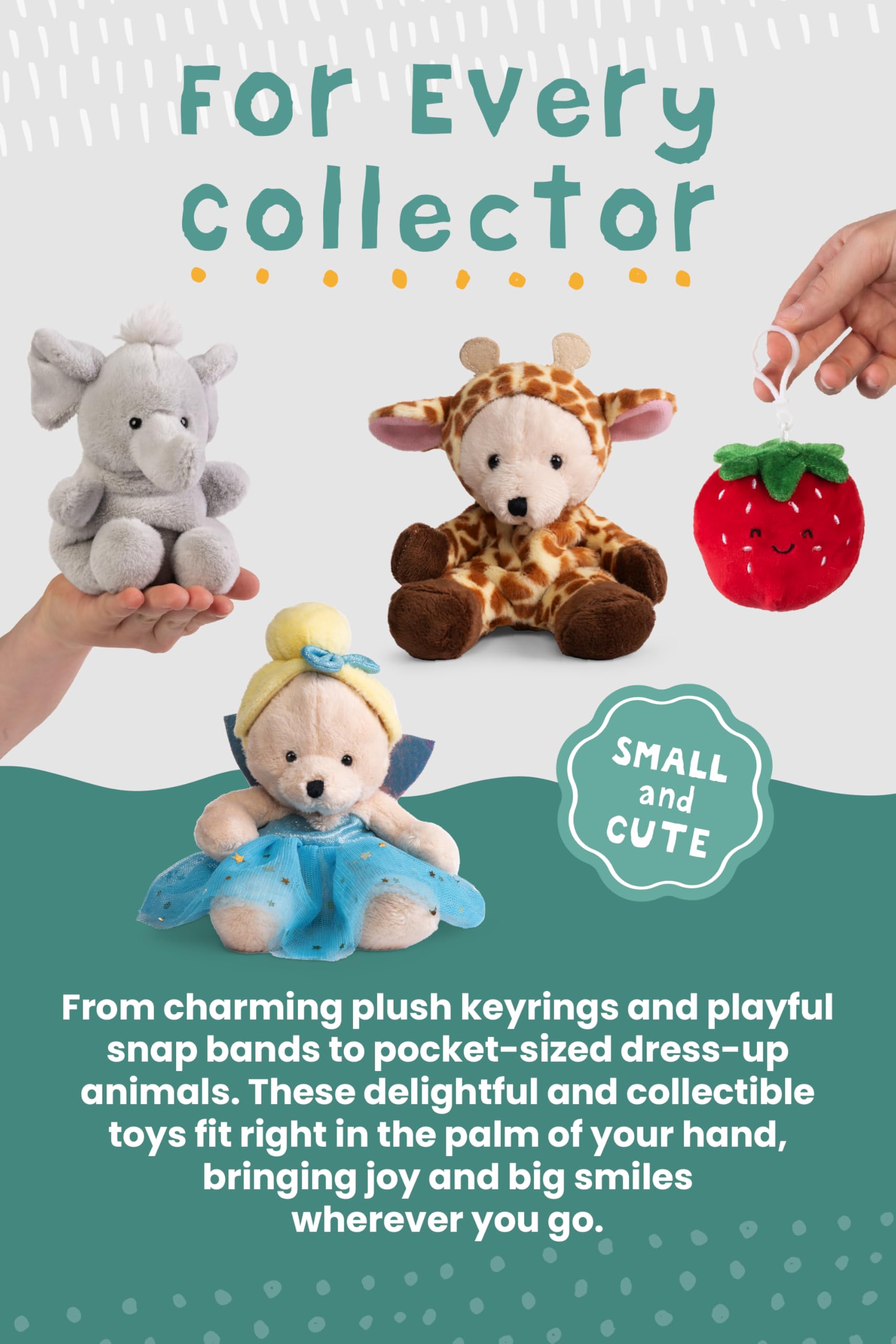 LITTLE Living Nature Play Flower - Daisy Stuffed Plush Toy | Soft Collectible for Kids & Adults 3