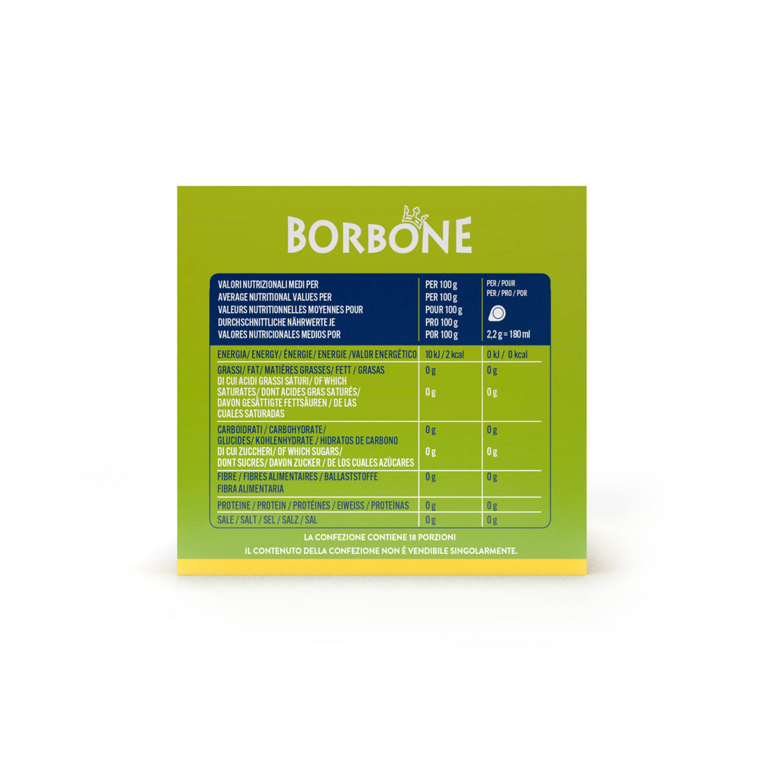 Caffè Borbone Ginger and Lemon Infusion - 72 Pods (4 Packs of 18) - ESE Compatible