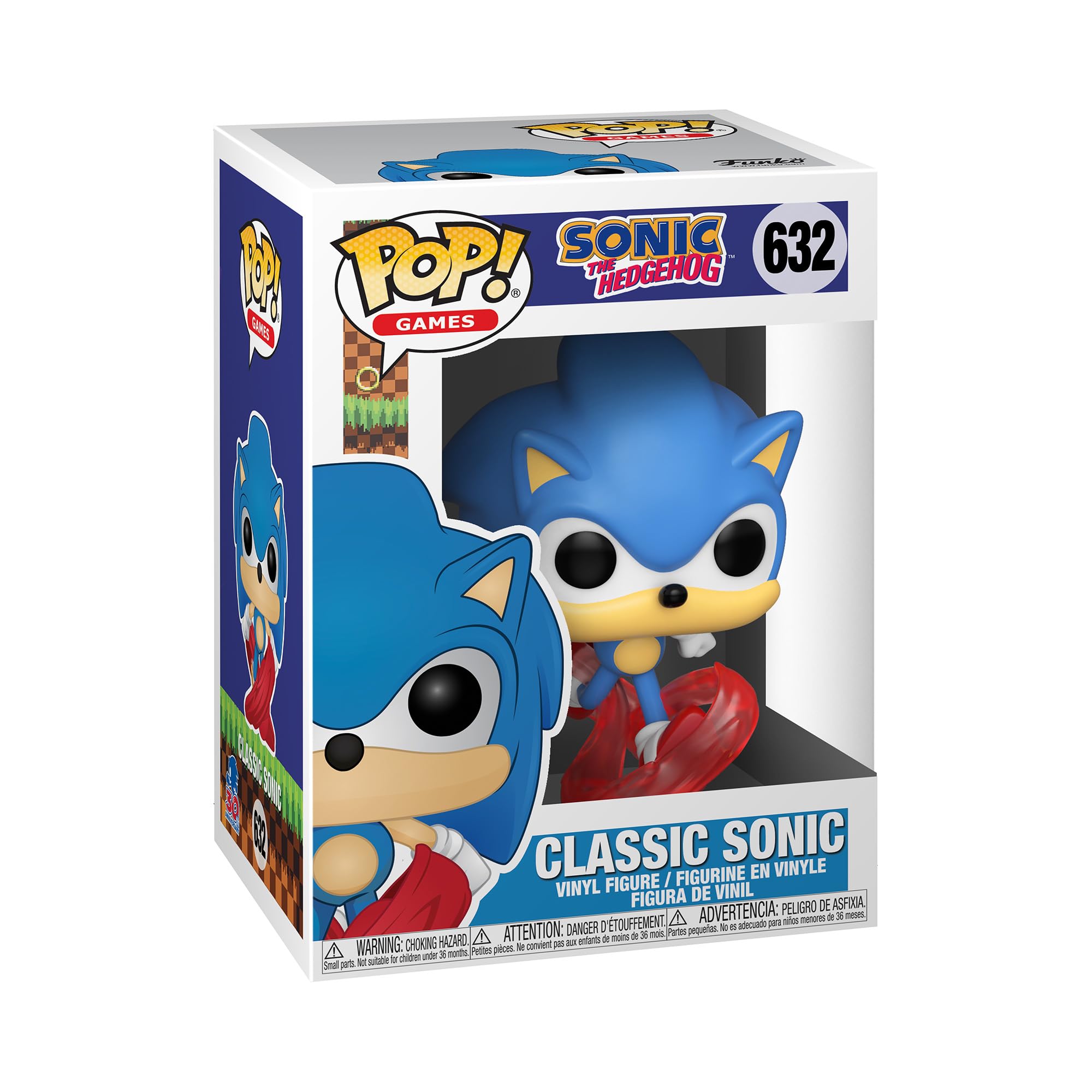 Funko Sonic the Hedgehog - Running Sonic Chibi Figure | 3.75 Inch Vinyl | Sonic 30th Collection 1