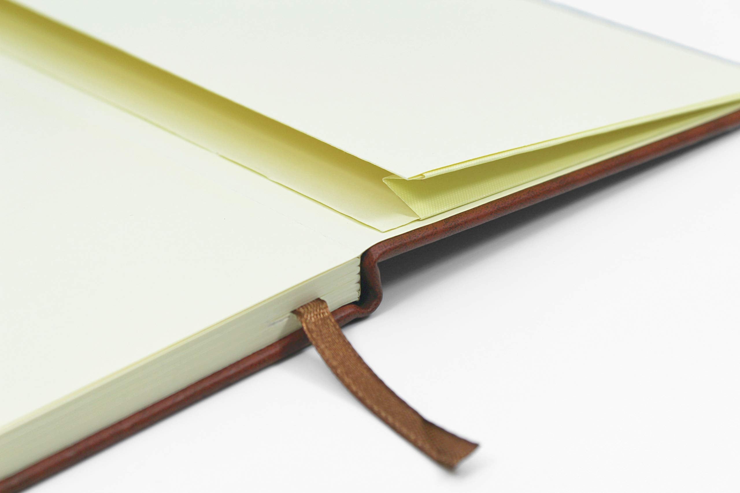 Silvine A4 Executive Hardback Notebook/Journal - Tan, Lined, 160 Pages, 90gsm Ivory Paper 5