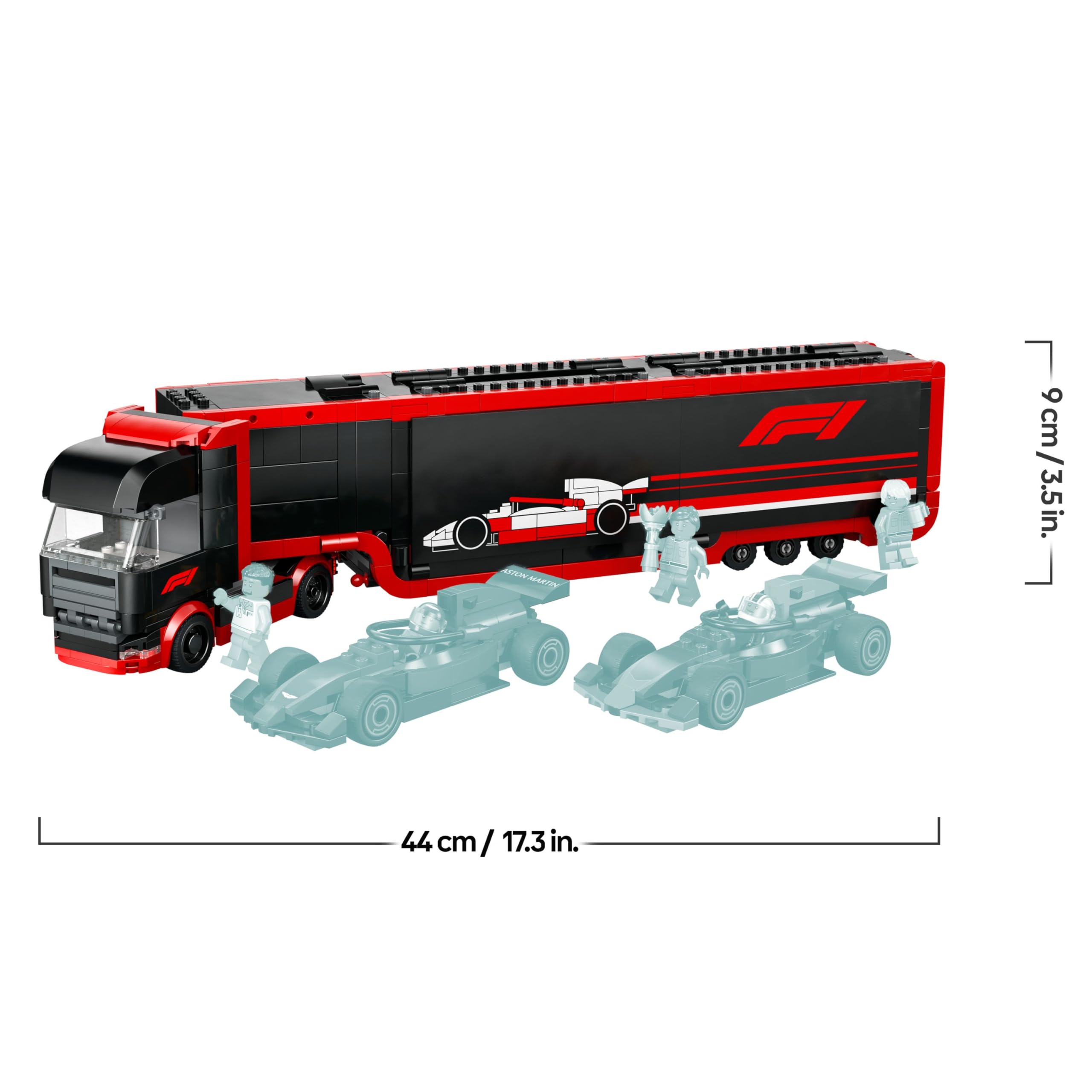 LEGO City F1 Truck with RB20 & AMR24 F1 Cars - Building Toy for 8+ Year Olds 3