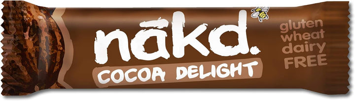 Nakd Cocoa Delight 35g Bar - Case of 48 (12 x 4) - All Natural Vegan Snack