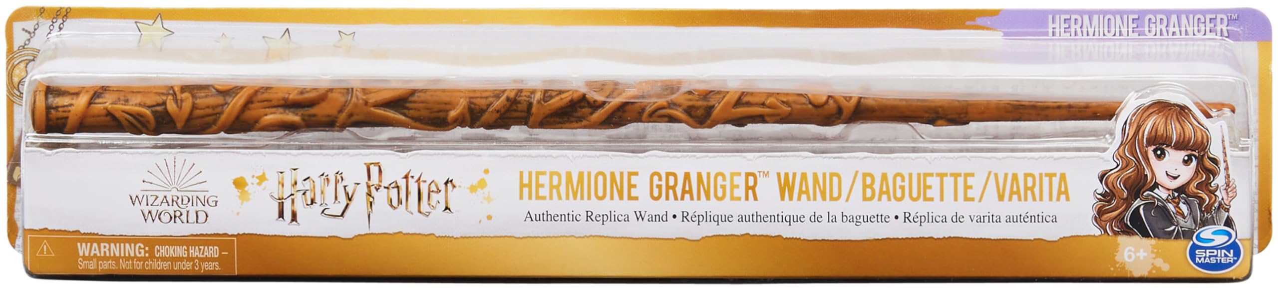 Wizarding World Hermione Granger Wand - 12-inch Replica | Ages 6+ | Plastic